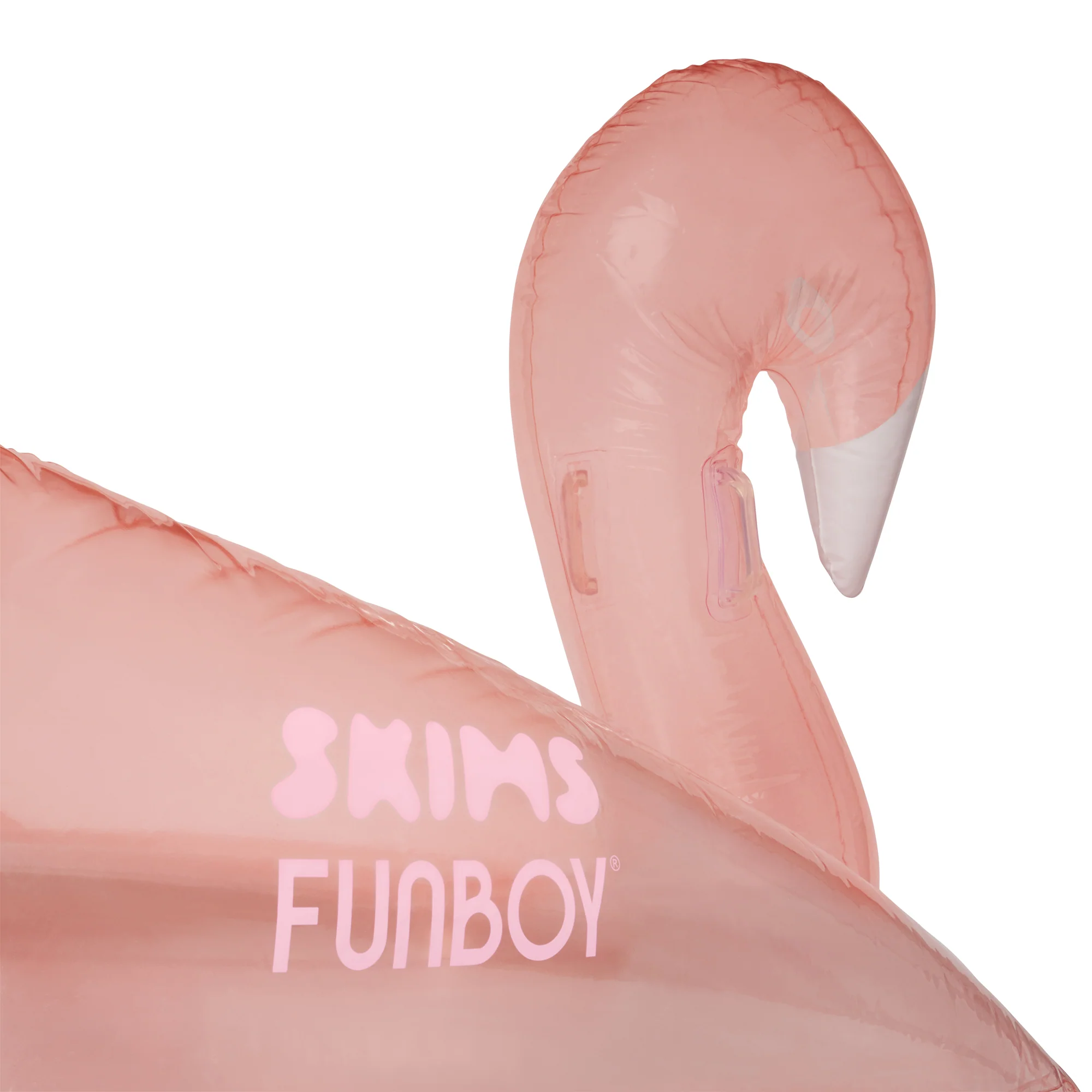 FUNBOY X SKIMS SWAN POOL FLOAT | CHERRY BLOSSOM - Image 4