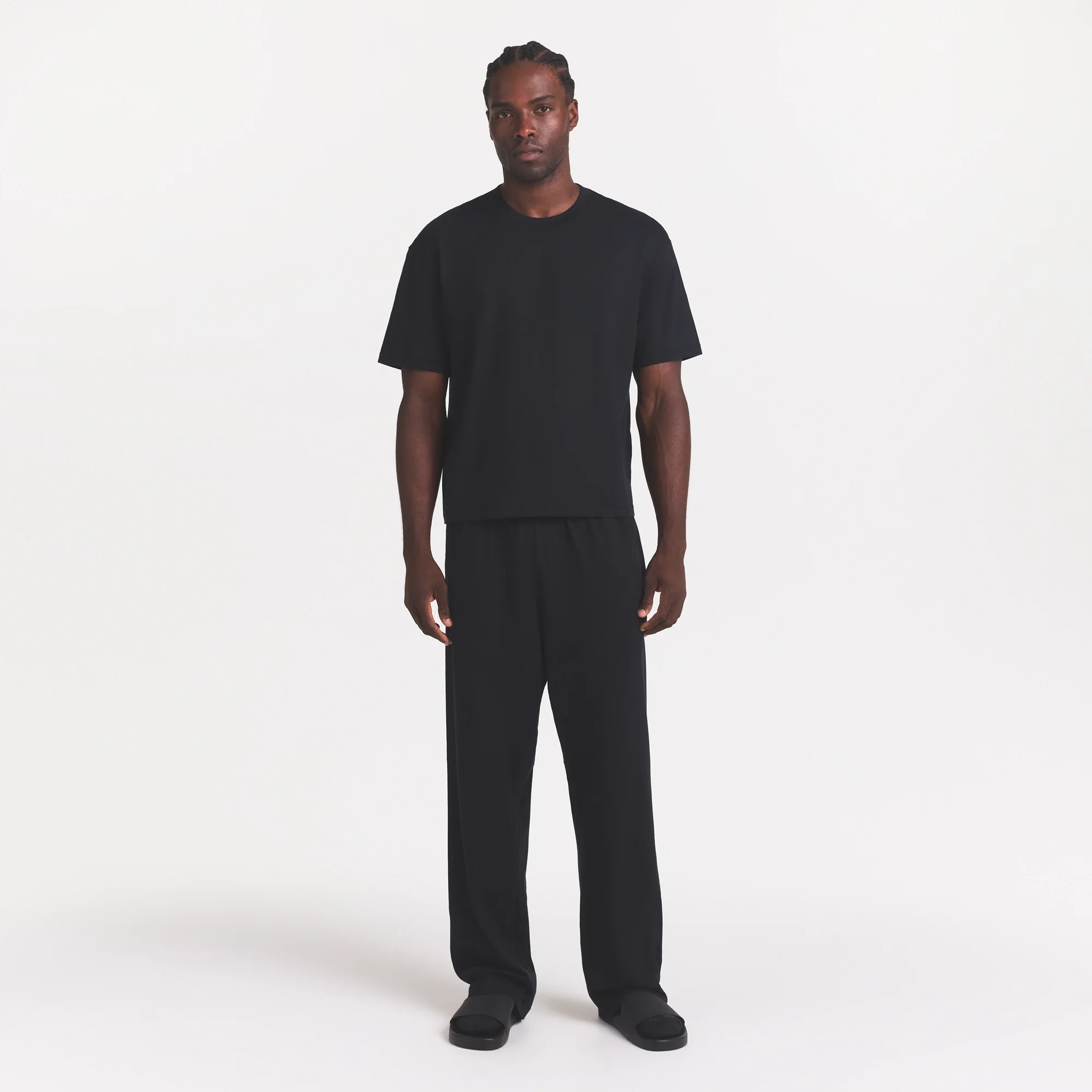 HEAVYWEIGHT COTTON MENS RELAXED PANT | OBSIDIAN - Image 4