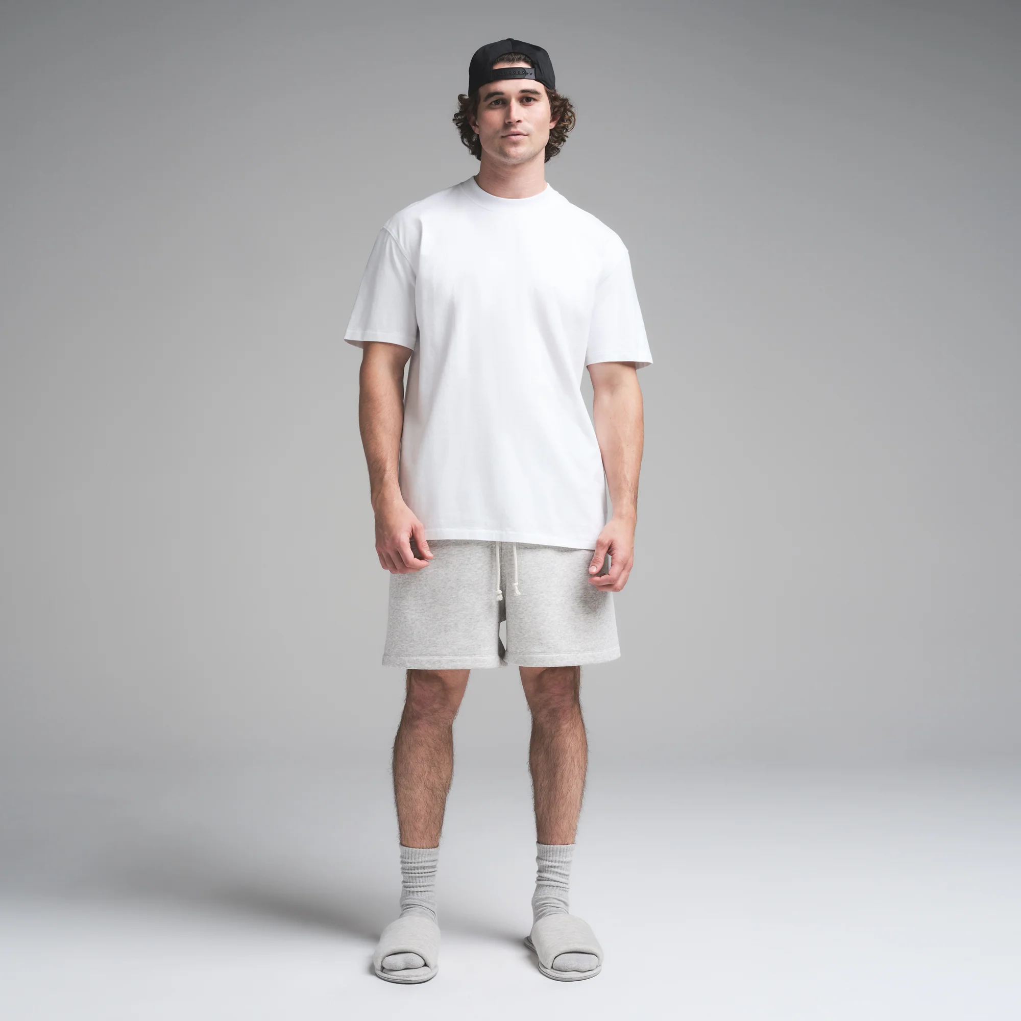 HEAVYWEIGHT COTTON MENS RELAXED T-SHIRT | CHALK - Image 2