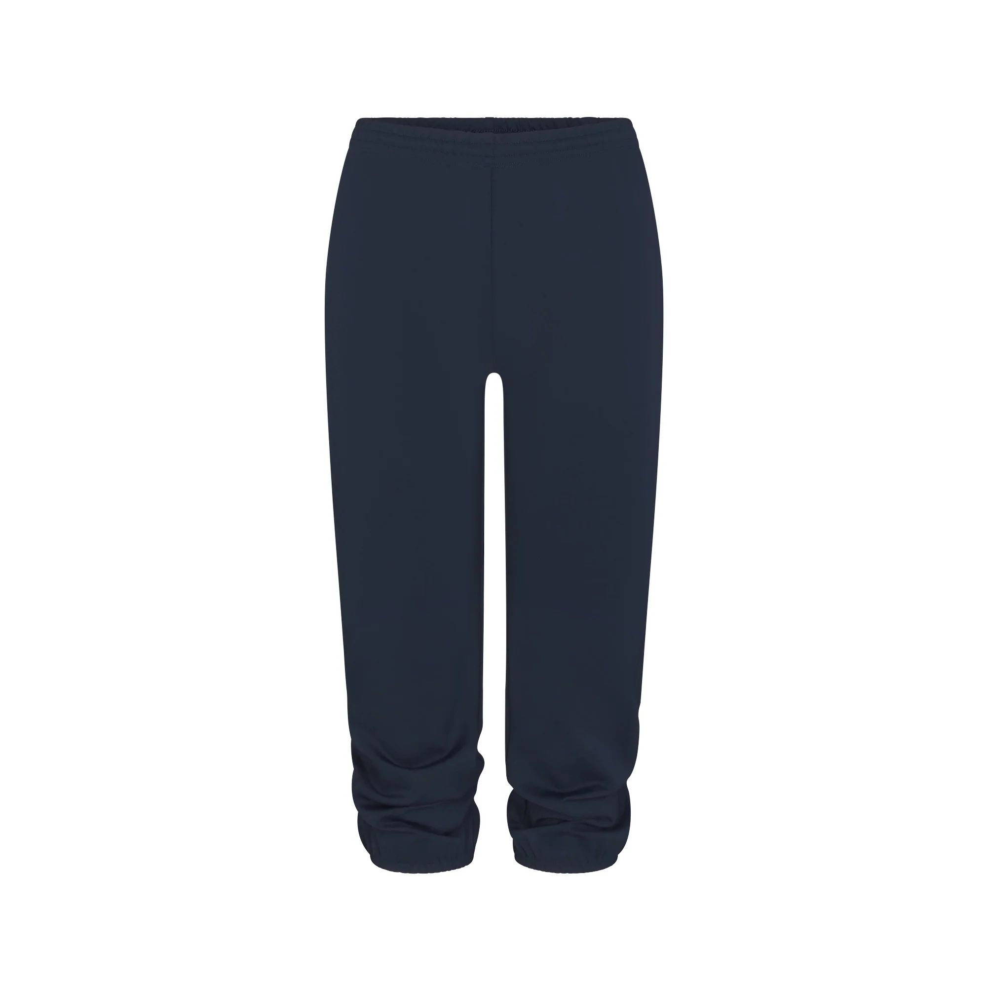 HEAVYWEIGHT CREPE CROPPED JOGGER | NAVY