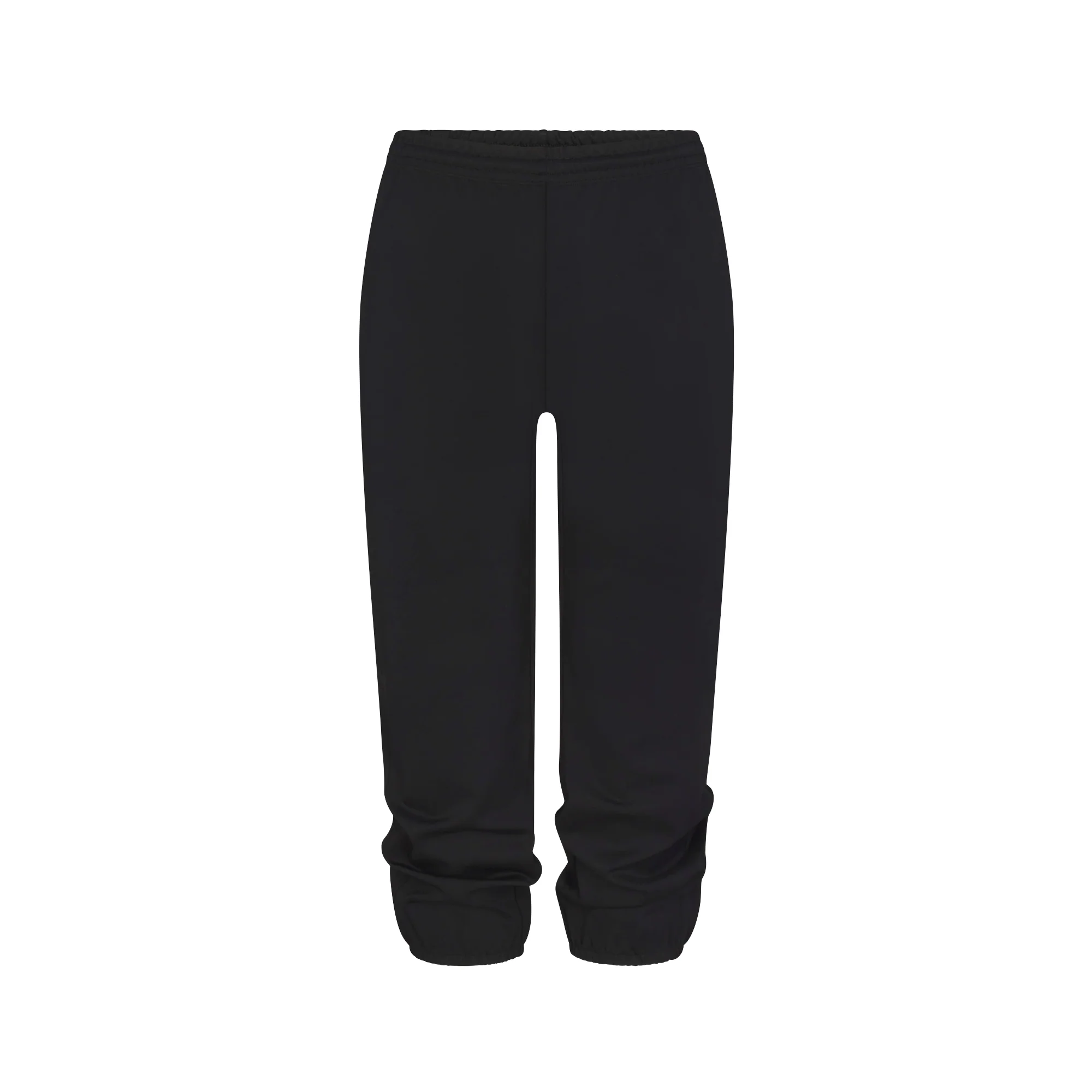 HEAVYWEIGHT CREPE CROPPED JOGGER | OBSIDIAN