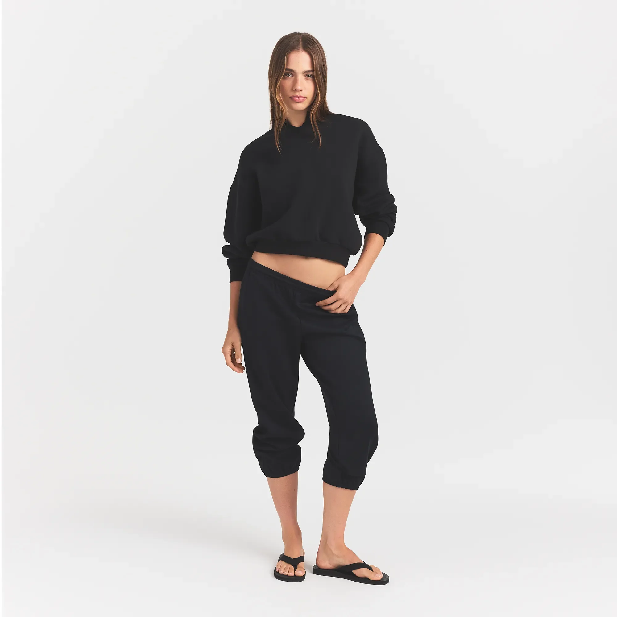 HEAVYWEIGHT FLEECE CREWNECK | ONYX - Image 2