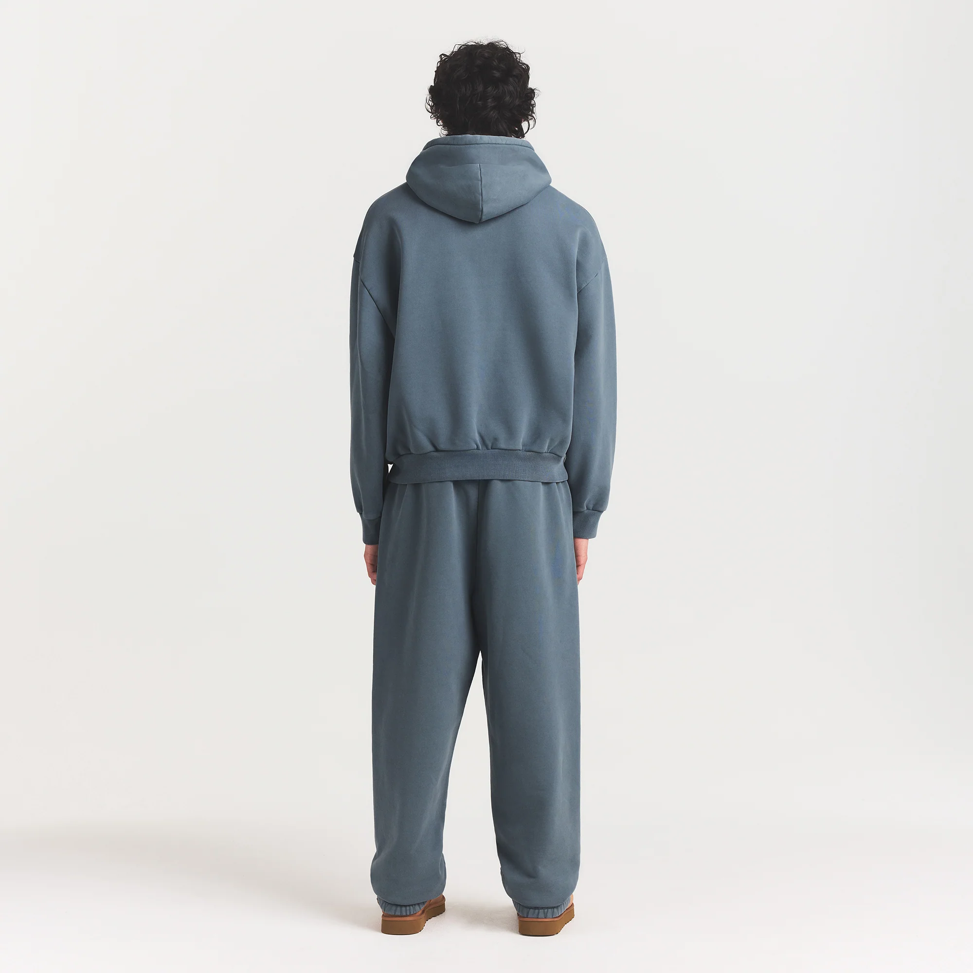HEAVYWEIGHT FLEECE MENS HOODIE | KYANITE - Image 5