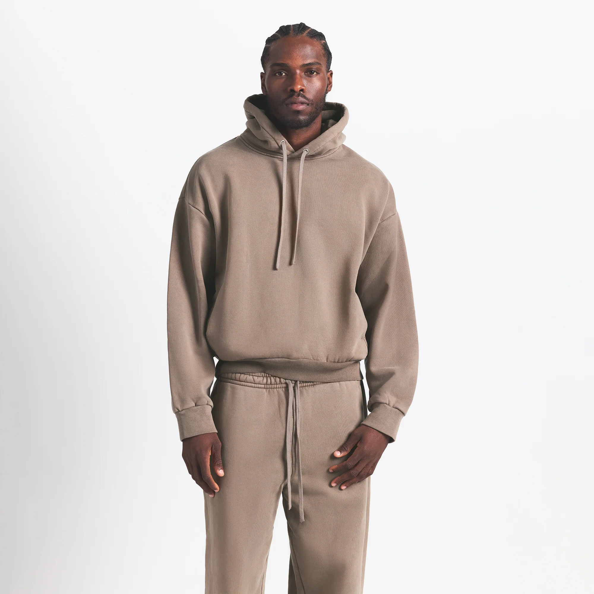 HEAVYWEIGHT FLEECE MENS JOGGER | TRUFFLE - Image 4