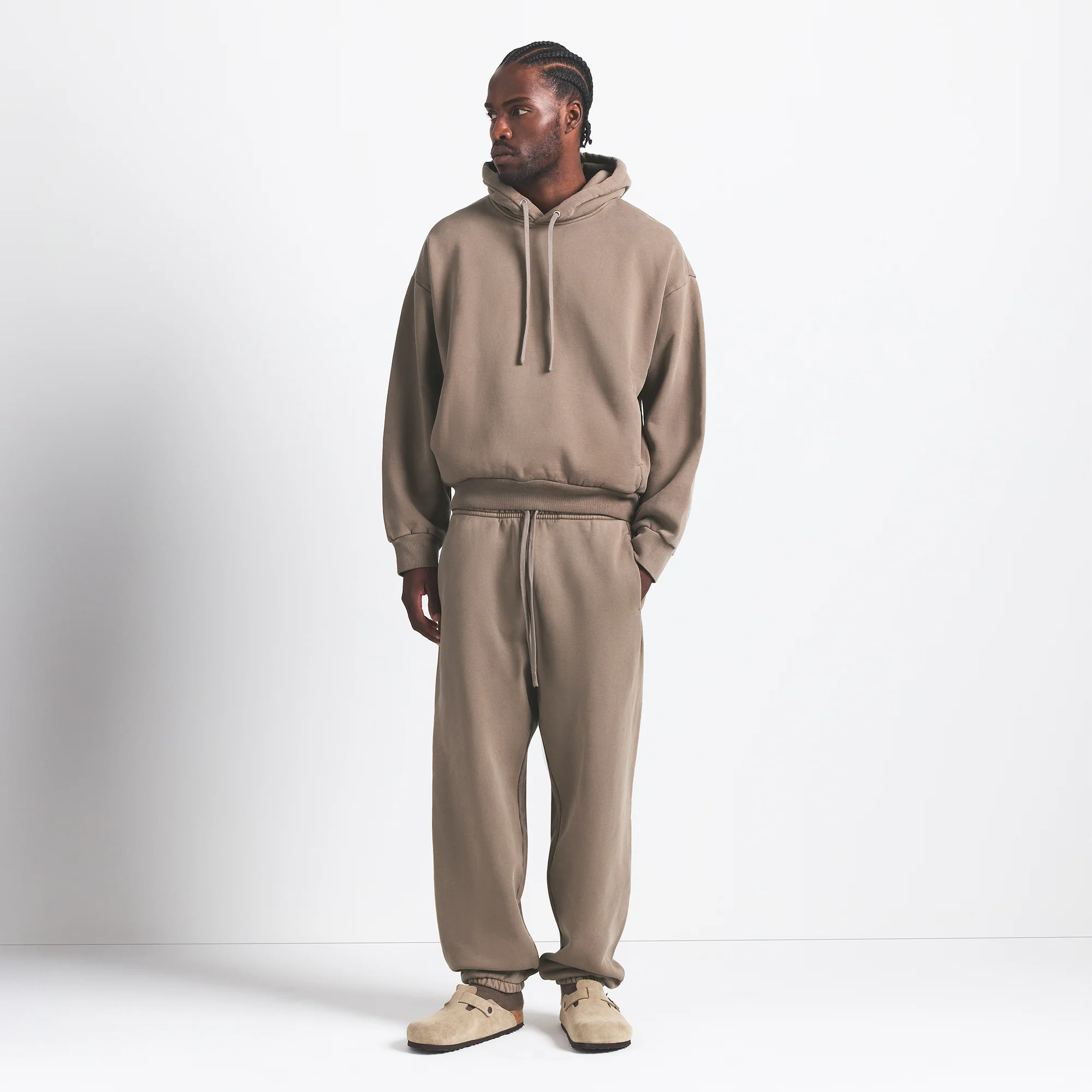 HEAVYWEIGHT FLEECE MENS JOGGER | TRUFFLE - Image 7
