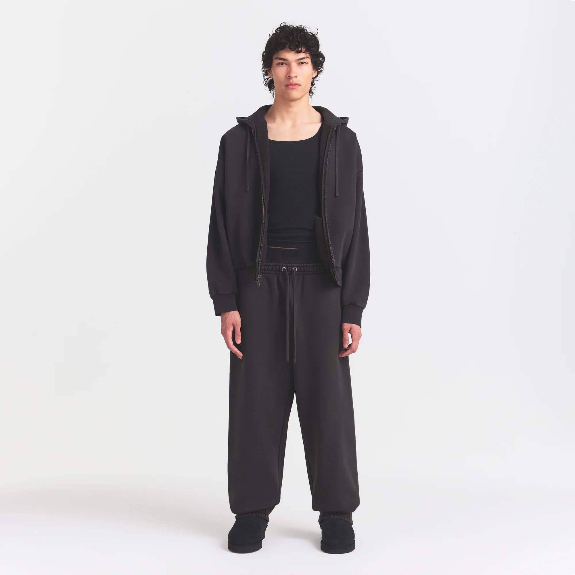 HEAVYWEIGHT FLEECE MENS JOGGER | WASHED ONYX - Image 3