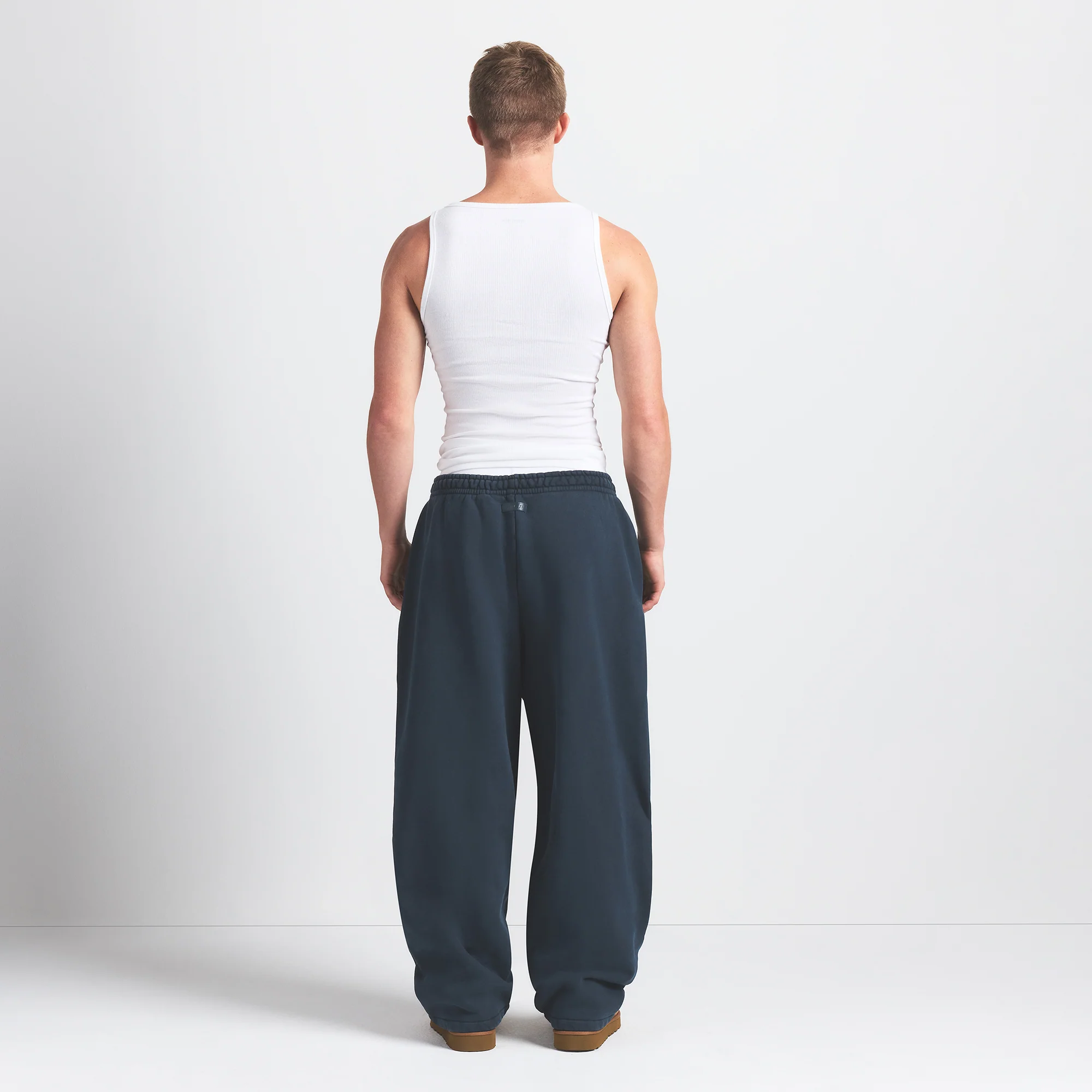 HEAVYWEIGHT FLEECE MENS STRAIGHT LEG PANT | NAVY - Image 6