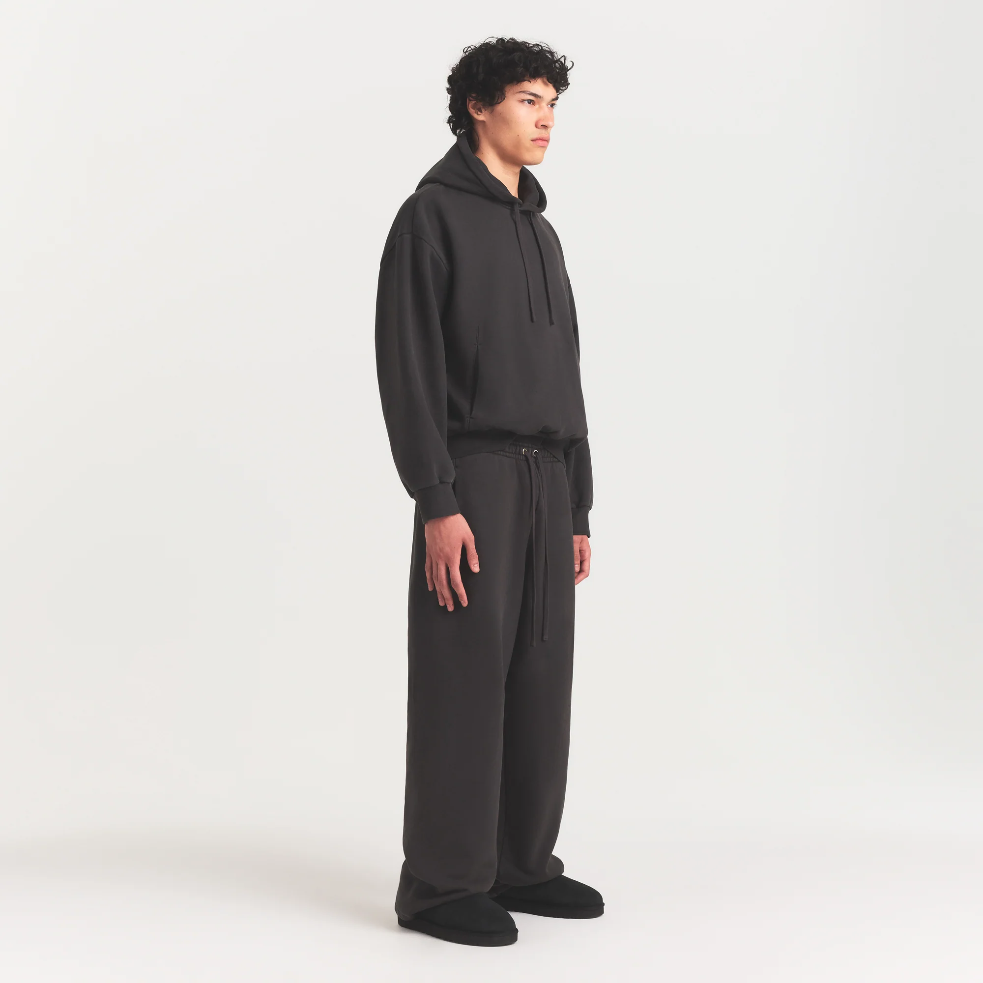 HEAVYWEIGHT FLEECE MENS STRAIGHT LEG PANT | WASHED ONYX - Image 3