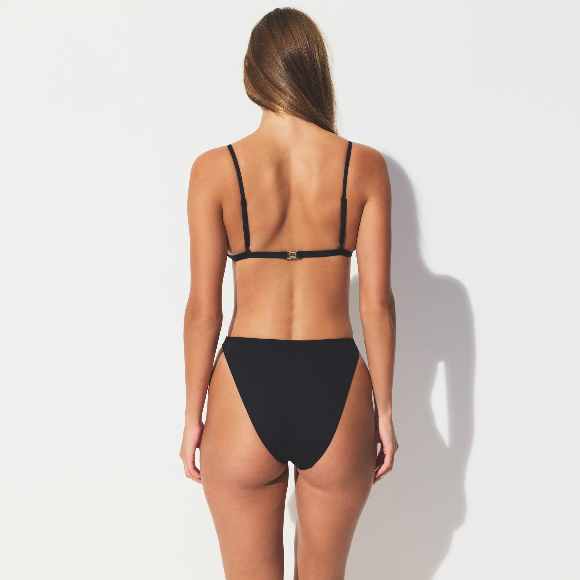 ICONIC SWIM HIGH LEG BIKINI BOTTOM | OBSIDIAN - Image 4