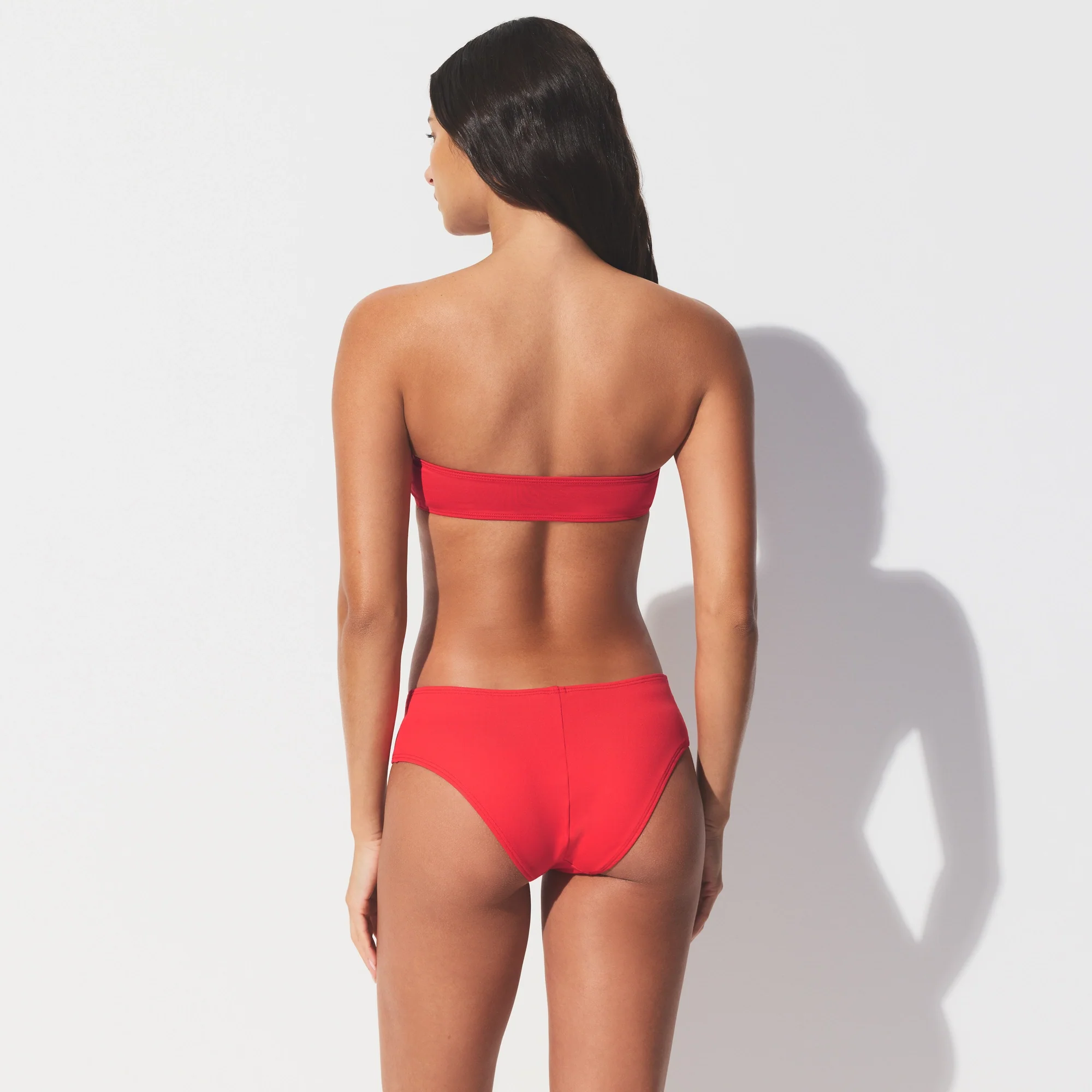 ICONIC SWIM MICRO BANDEAU BIKINI TOP | CARMINE - Image 5