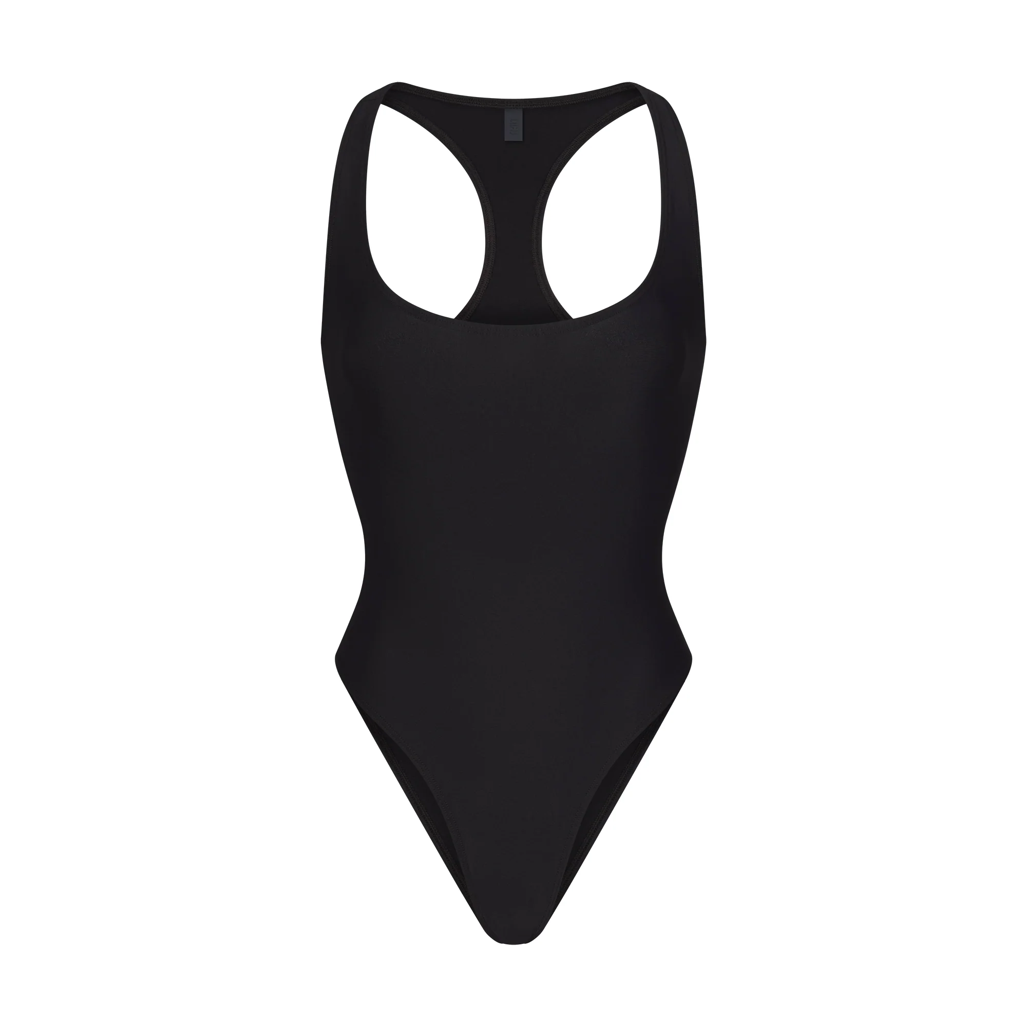 ICONIC SWIM RACERBACK ONE PIECE | OBSIDIAN