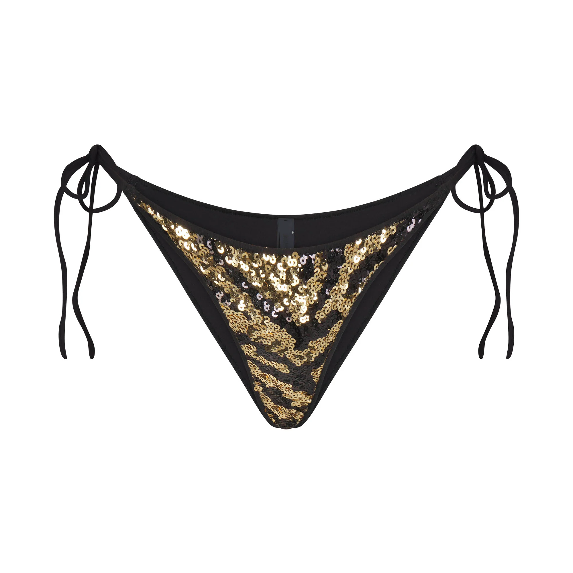 ICONIC SWIM SEQUIN BIKINI BOTTOM | BISCOTTI SEQUINED ZEBRA - Image 2