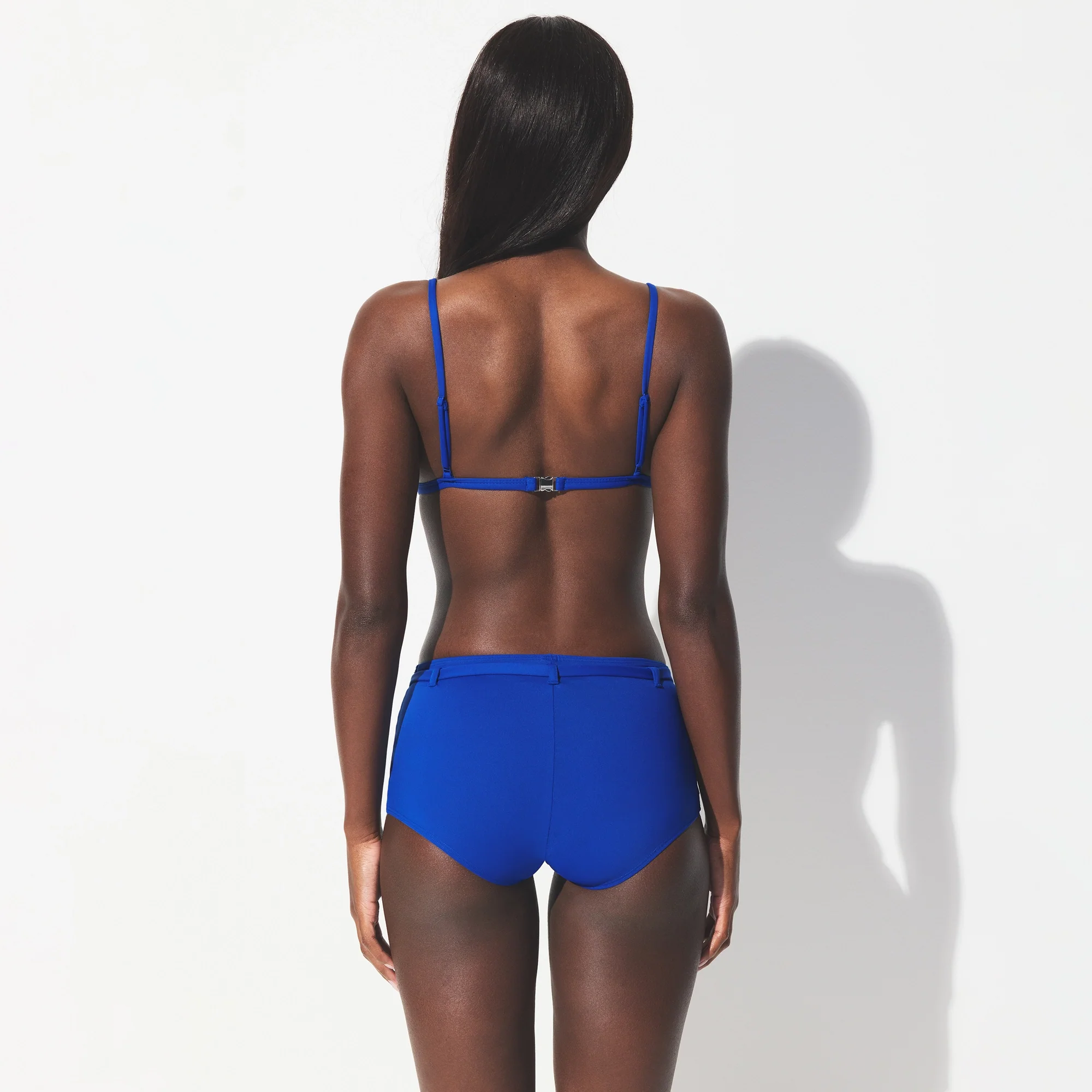 ICONIC SWIM TRIANGLE BIKINI TOP | COBALT - Image 4