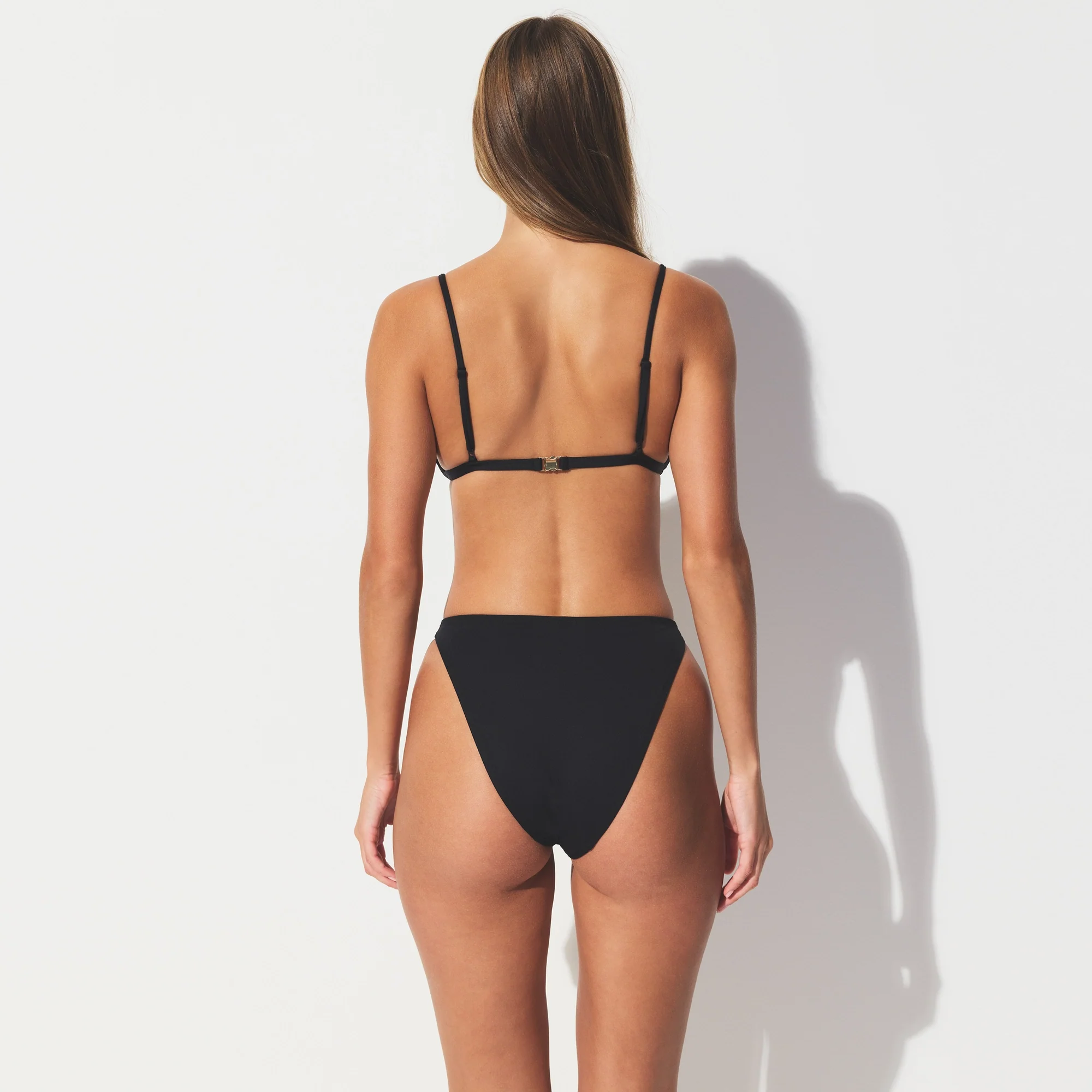 ICONIC SWIM TRIANGLE BIKINI TOP | OBSIDIAN - Image 4