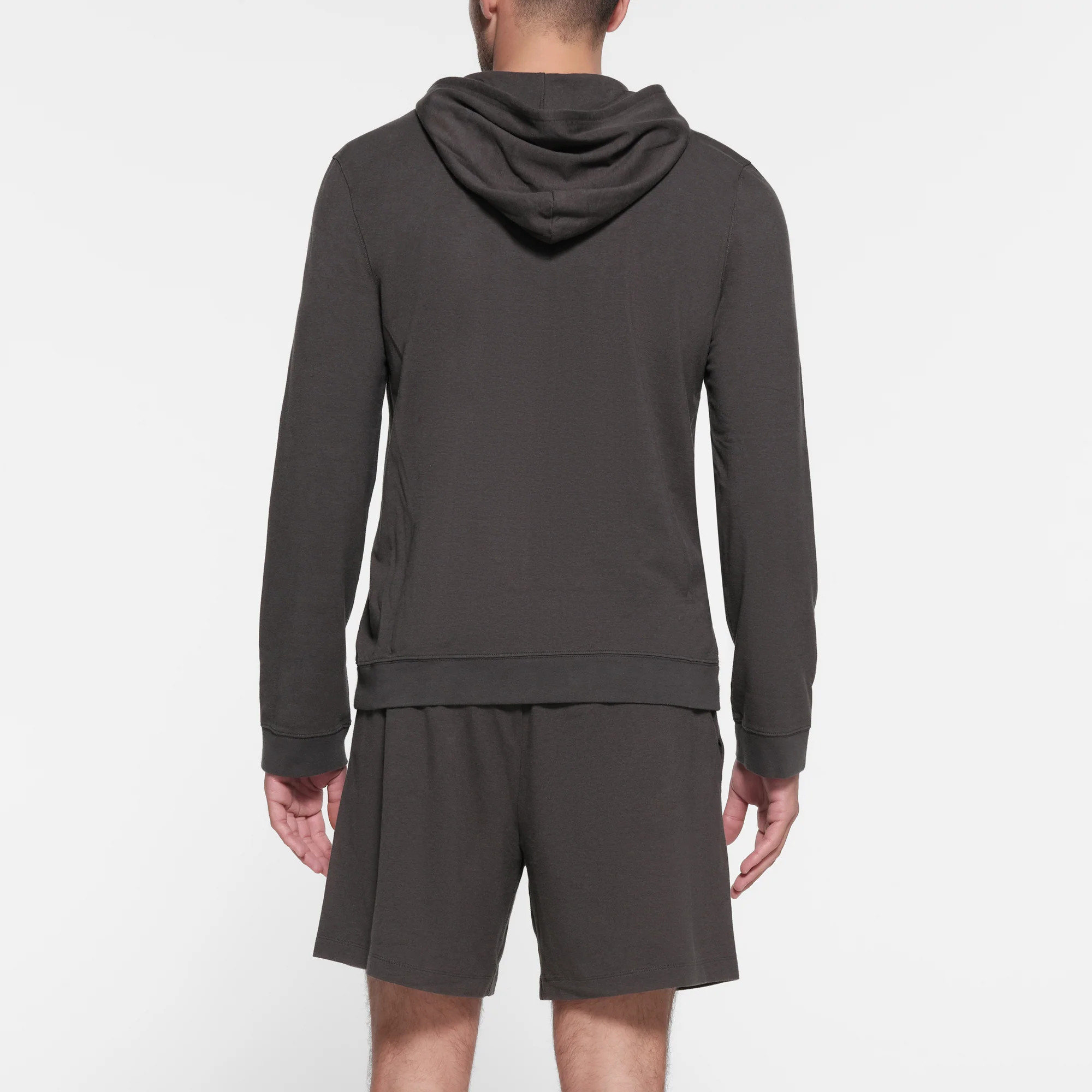 JERSEY LOUNGE MENS HOODIE | ASH - Image 4