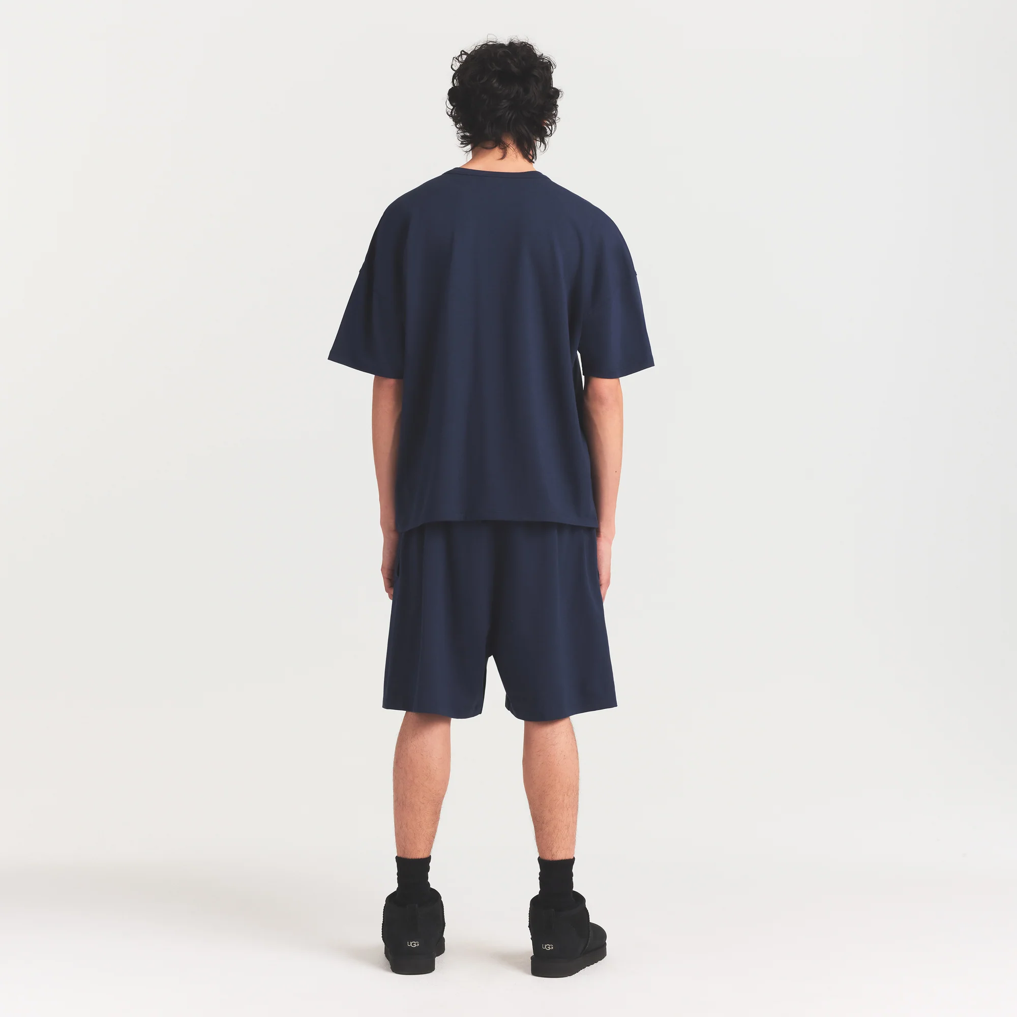 JERSEY LOUNGE MENS OVERSIZED T-SHIRT | NAVY - Image 4