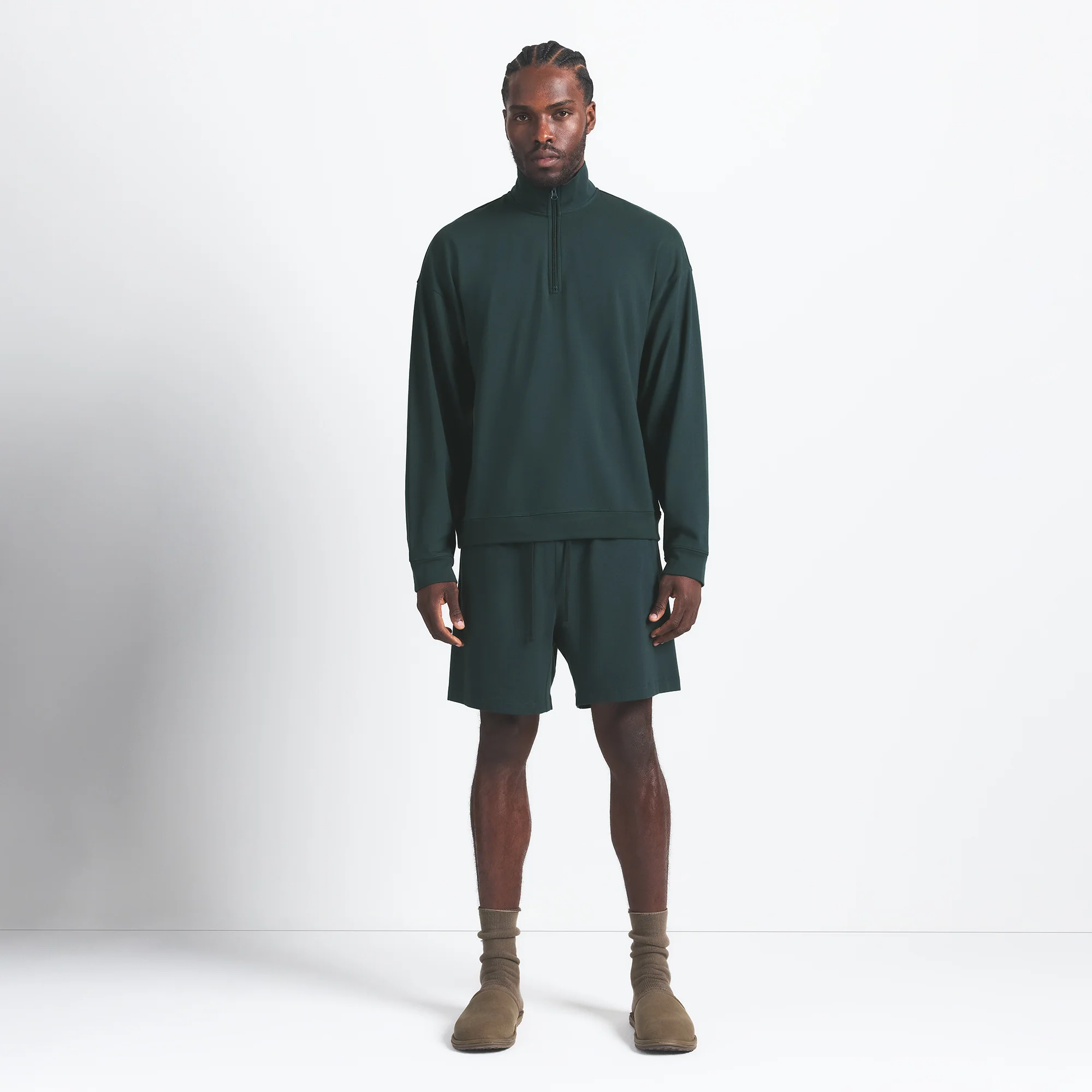 JERSEY LOUNGE MENS RELAXED QUARTER ZIP PULLOVER | TINT - Image 2