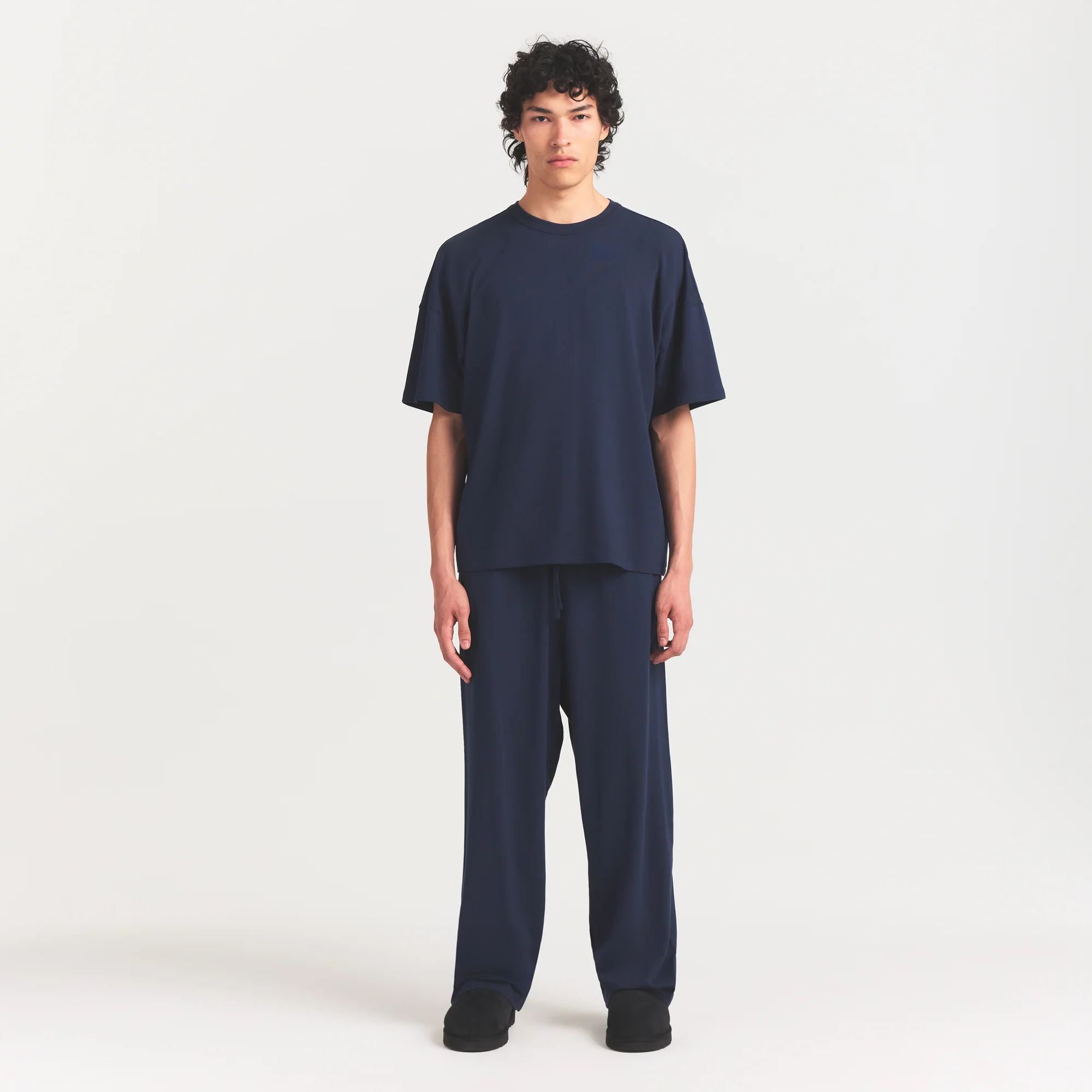 JERSEY LOUNGE MENS RELAXED STRAIGHT LEG PANT | NAVY