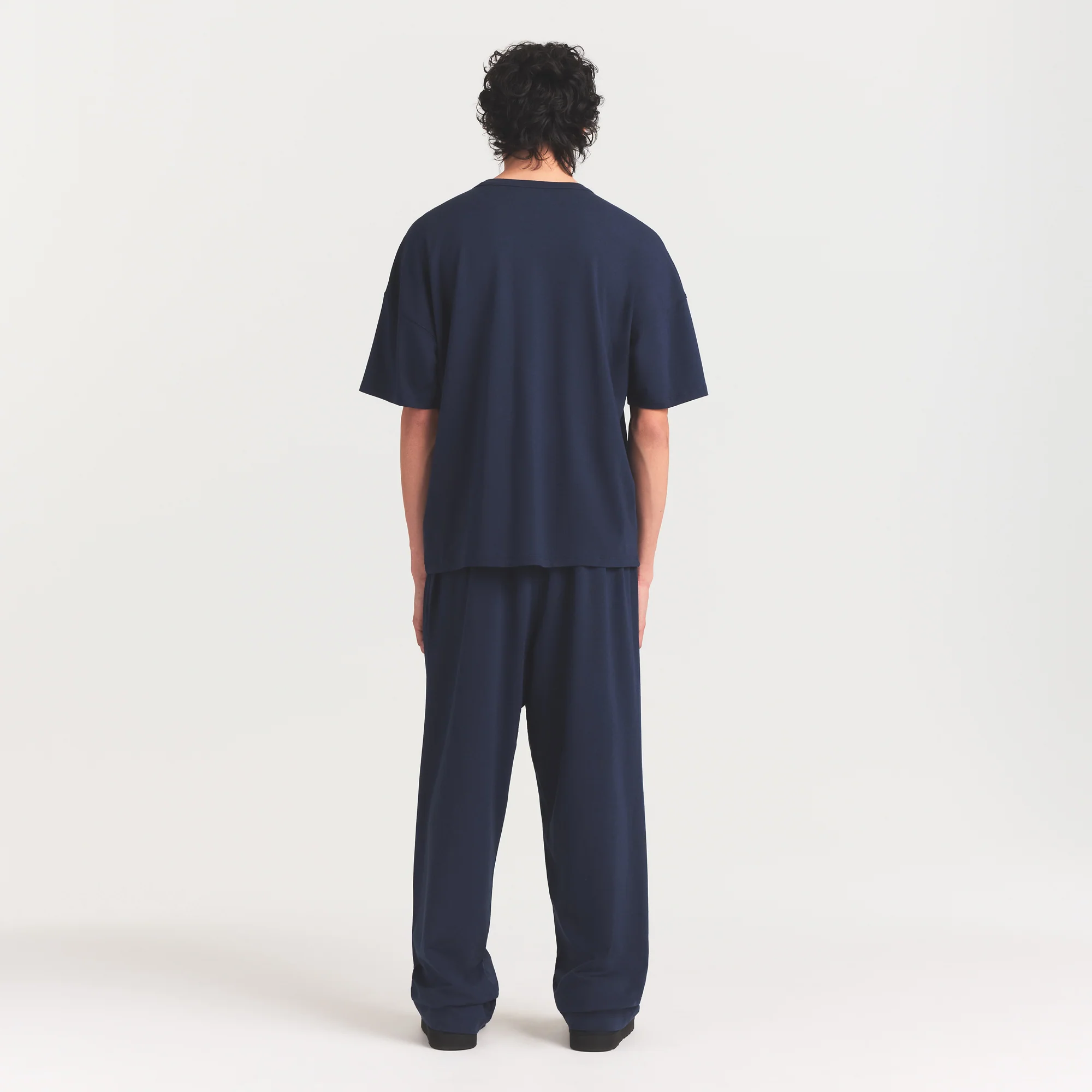 JERSEY LOUNGE MENS RELAXED STRAIGHT LEG PANT | NAVY - Image 5