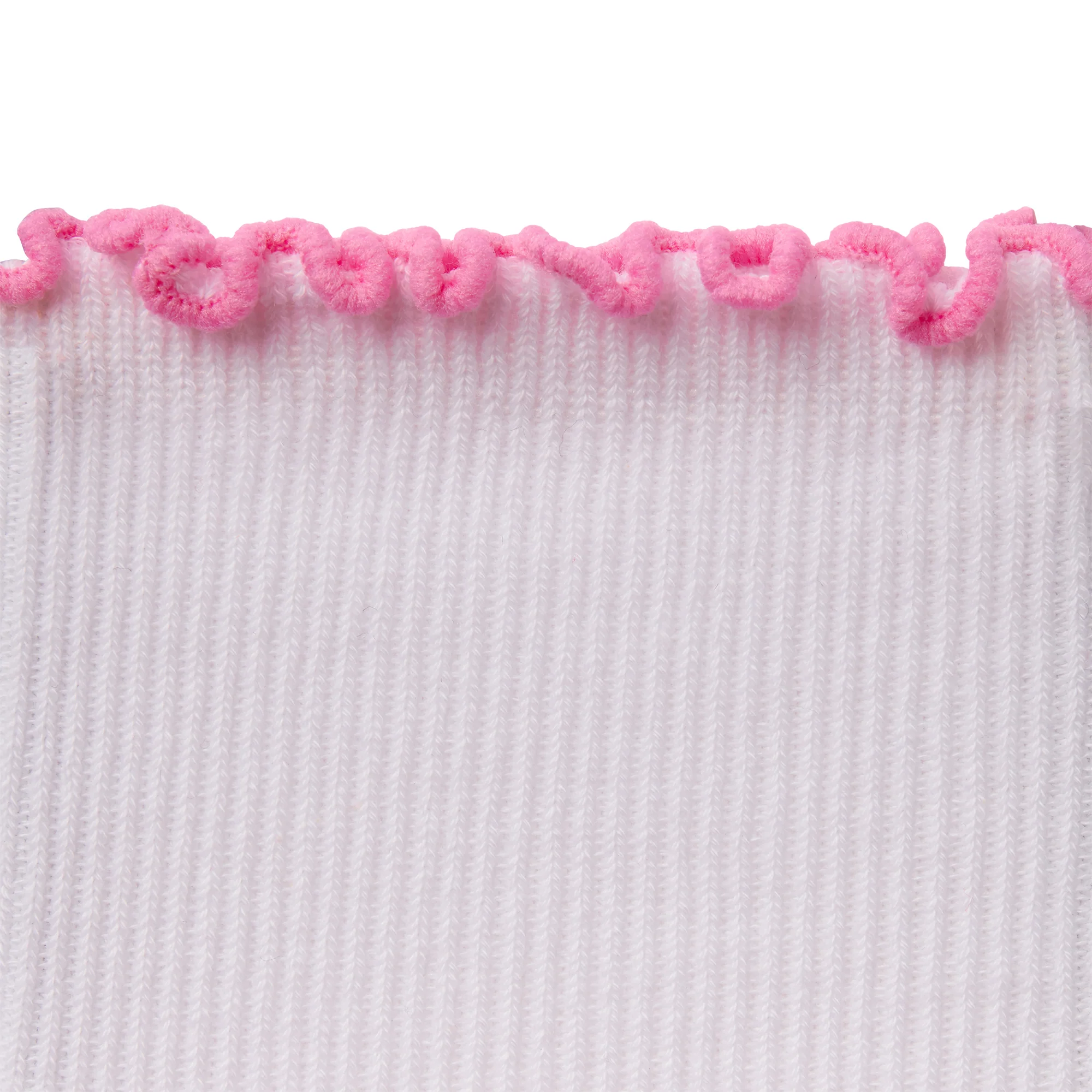 LETTUCE EDGE CREW SOCK 2-PACK | BUBBLEGUM AND SNOW - Image 3