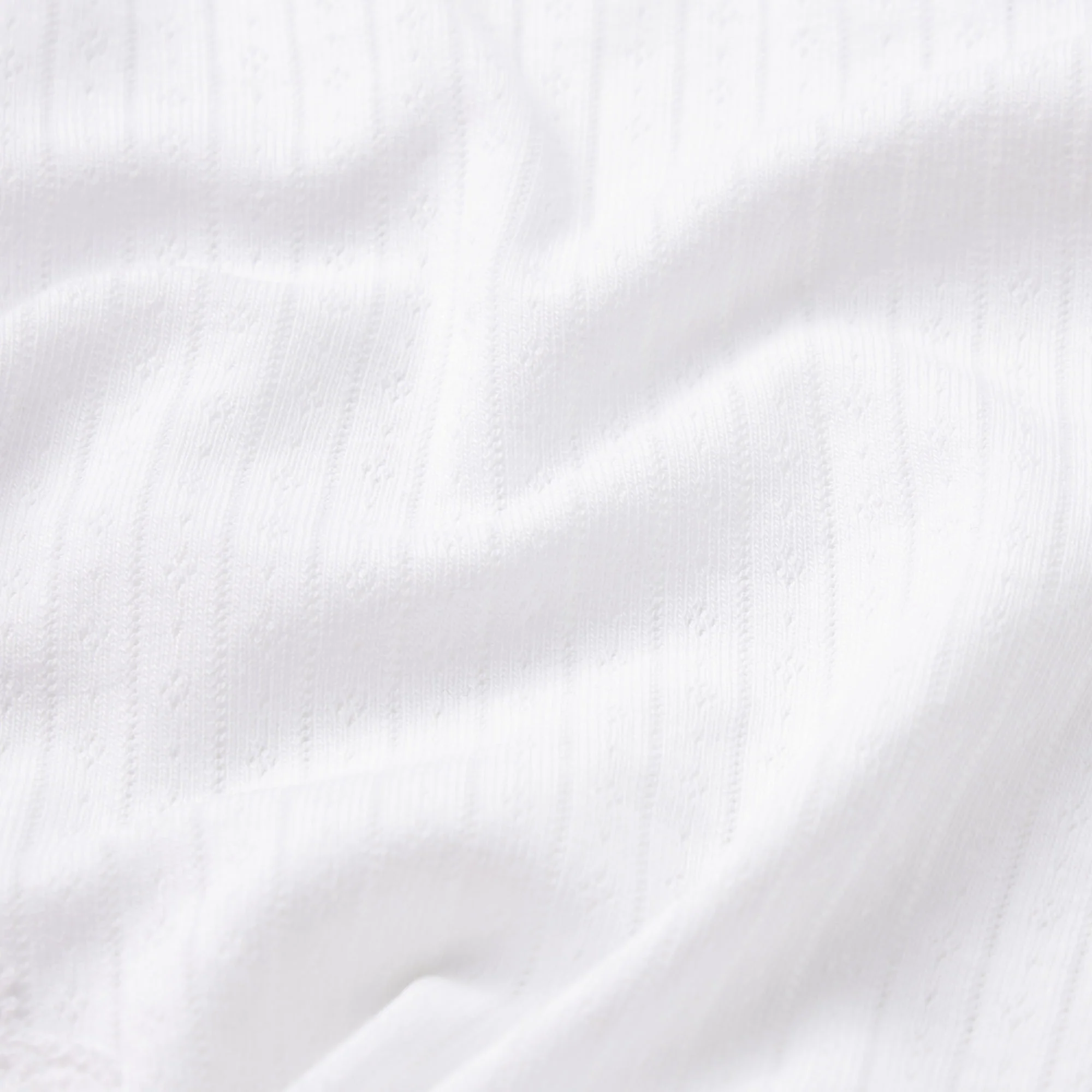 LIGHTWEIGHT COTTON POINTELLE LACE BRIEF | SNOW - Image 5