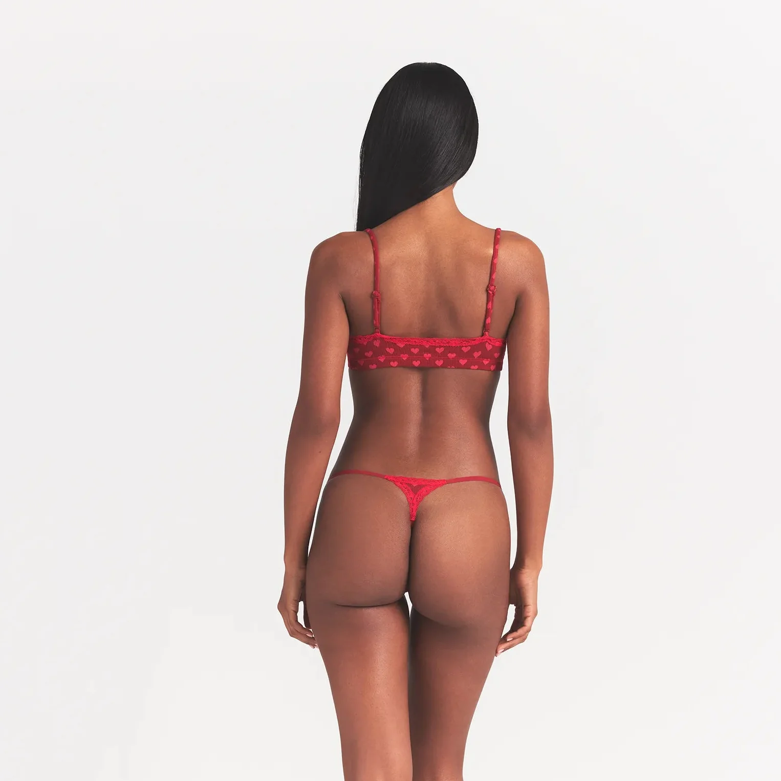 LIGHTWEIGHT COTTON POINTELLE SCOOP BRALETTE | BRICK HEART HALFDROP - Image 5