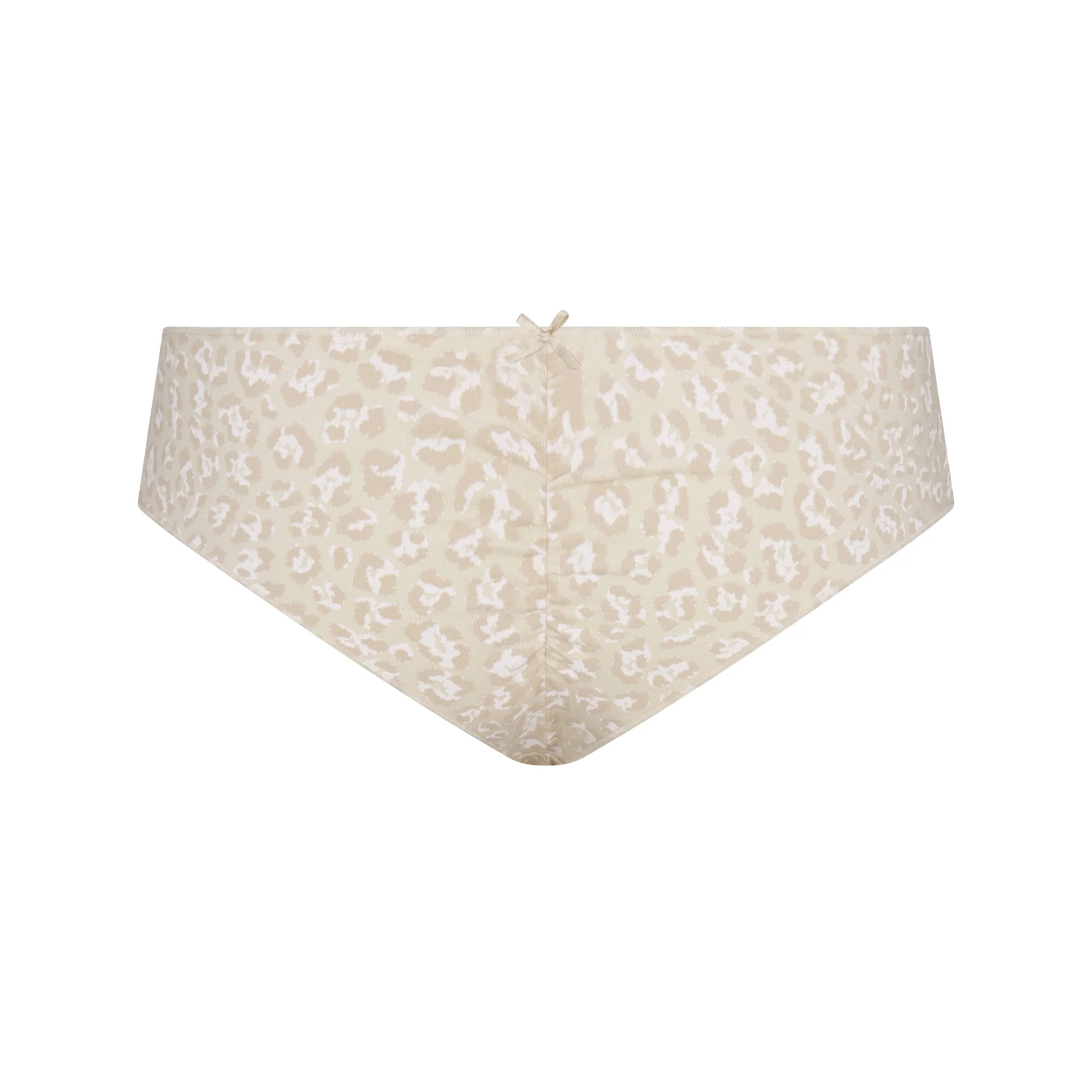 LIGHTWEIGHT COTTON RUCHED BACK HIPSTER | DELTA LEOPARD - Image 5