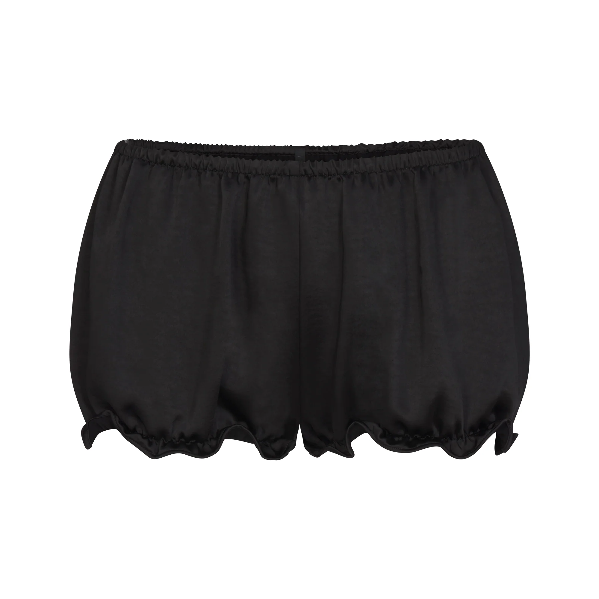 LIGHTWEIGHT SATIN BLOOMER SHORT | OBSIDIAN