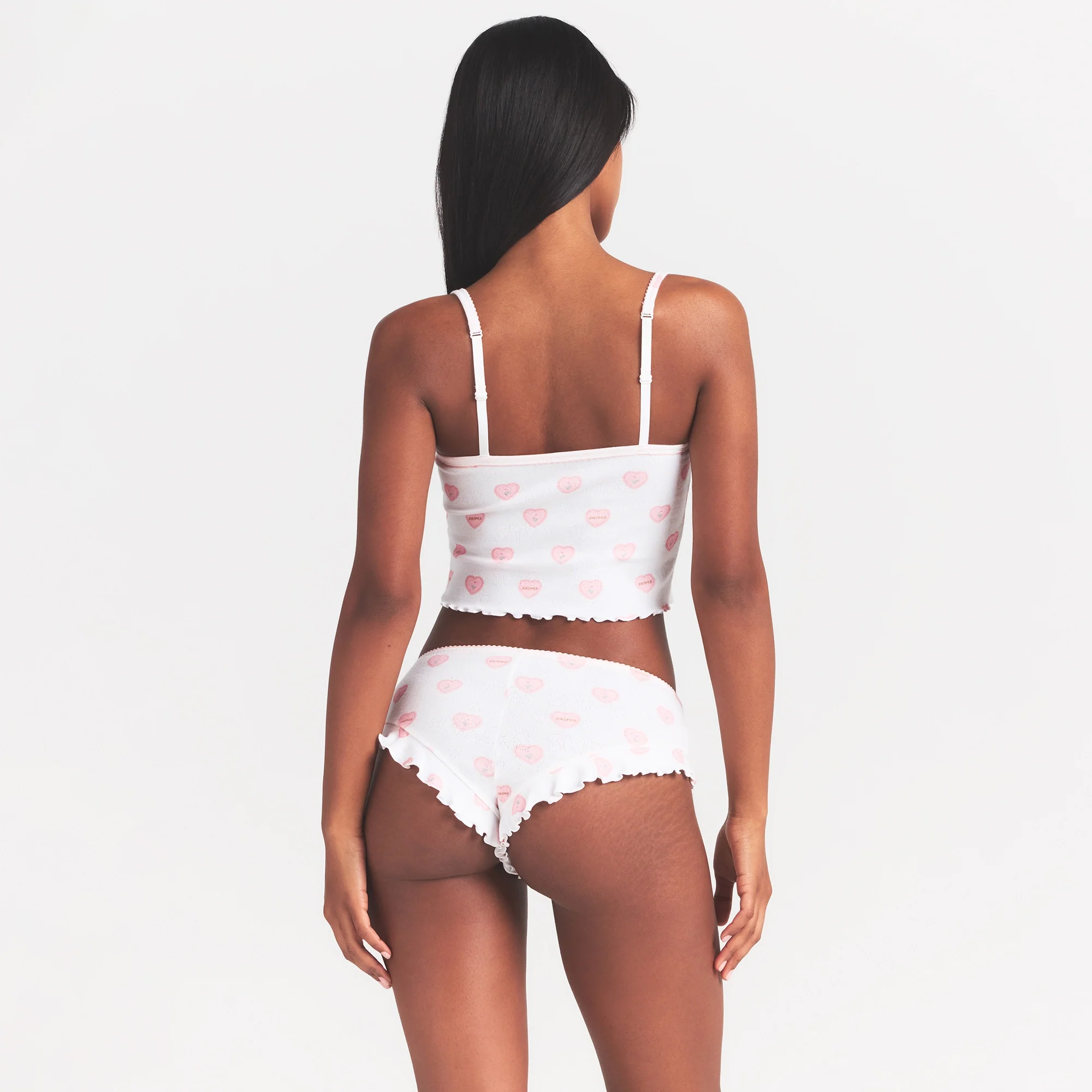 LOGO POINTELLE CAMI SLEEP SET | SNOW LACE HEARTS - Image 6