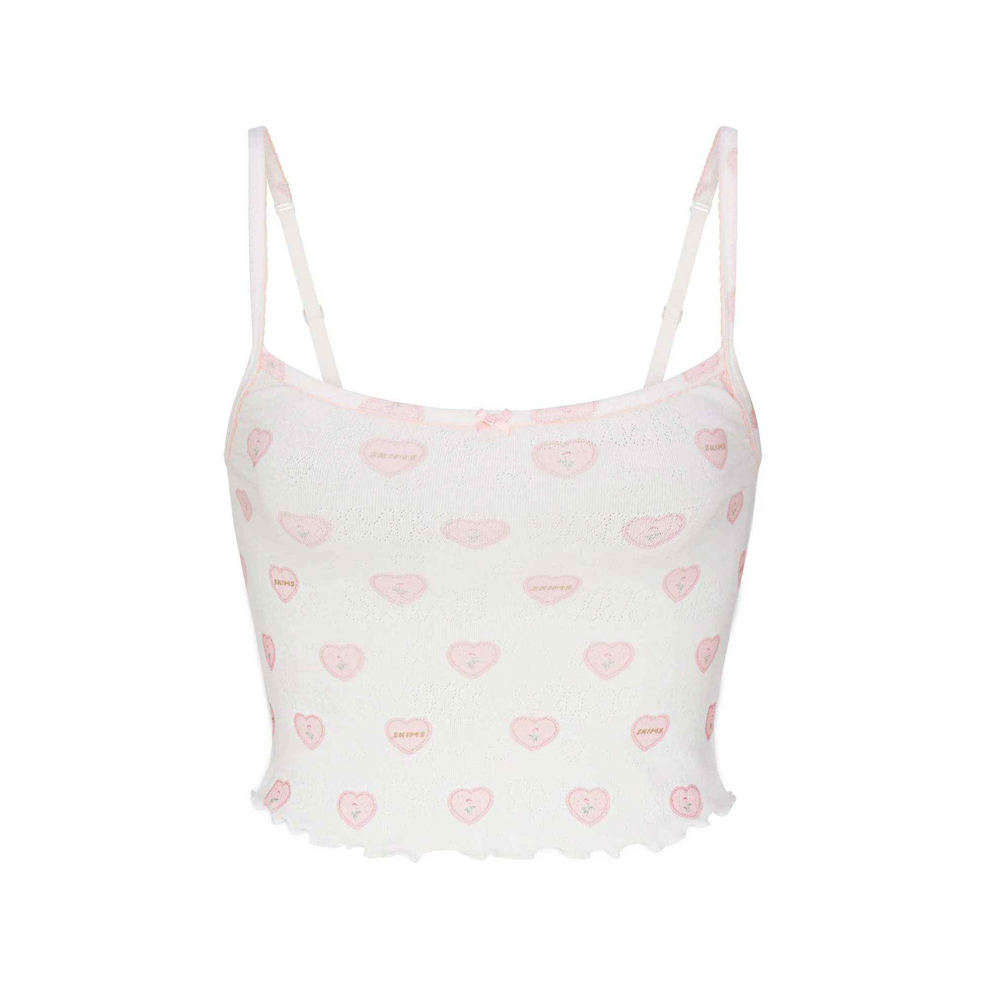 LOGO POINTELLE CAMI SLEEP SET | SNOW LACE HEARTS - Image 7