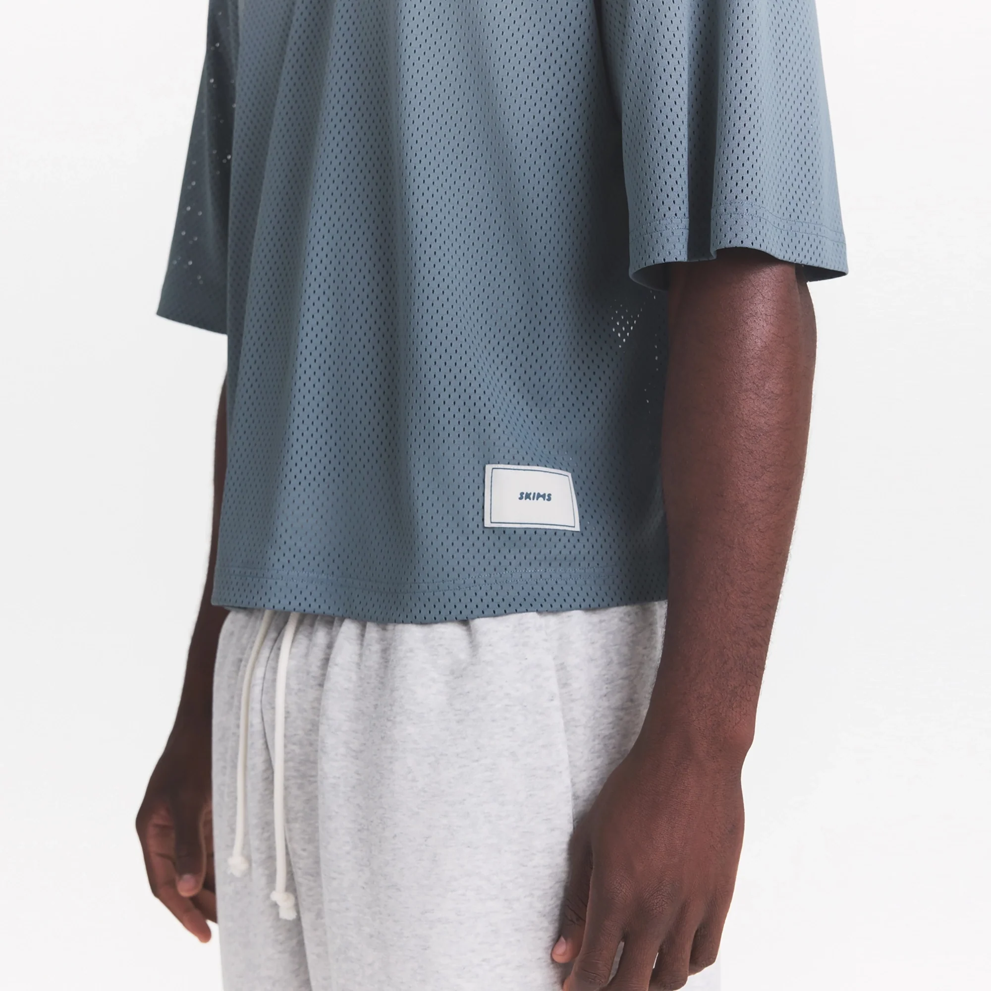 MESH APPAREL MENS CROPPED JERSEY | ZIRCON - Image 3