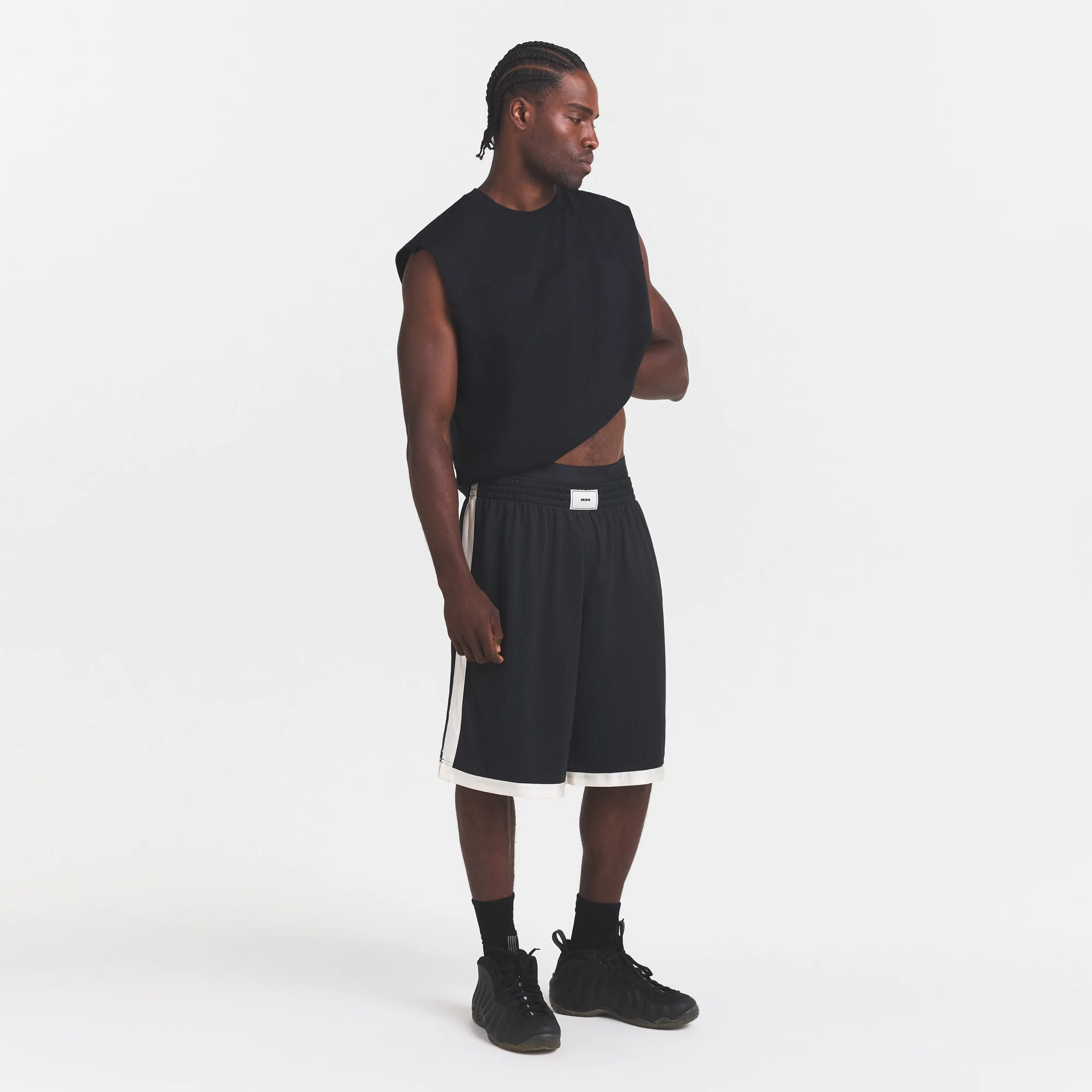 MESH APPAREL MENS LONG SHORT | ONYX - Image 4