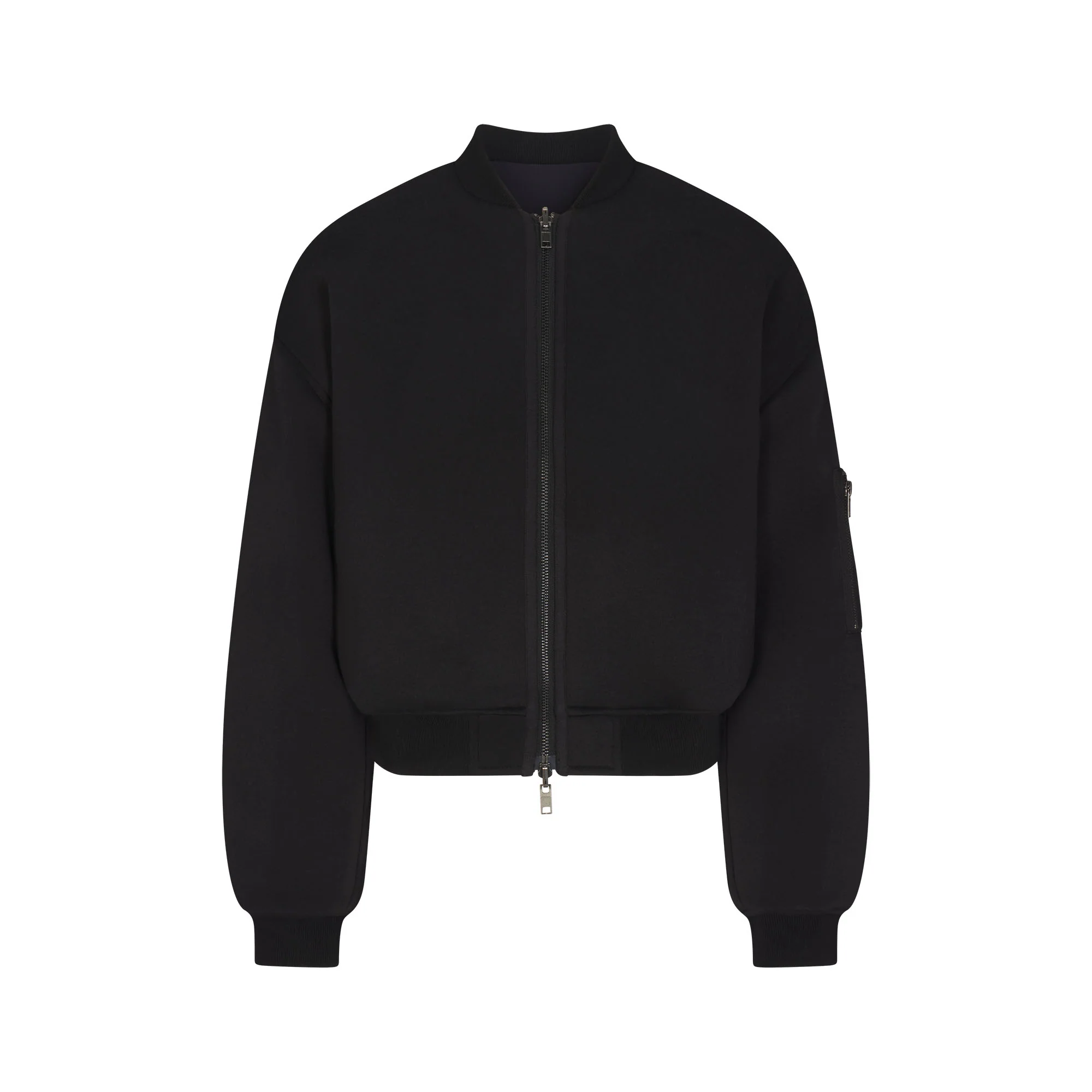 NEOPRENE OUTERWEAR REVERSIBLE BOMBER JACKET | OBSIDIAN