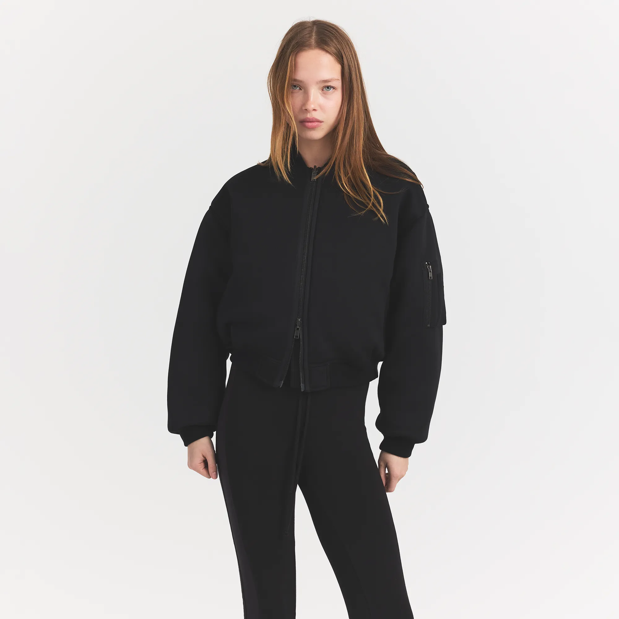 NEOPRENE OUTERWEAR REVERSIBLE BOMBER JACKET | OBSIDIAN - Image 3