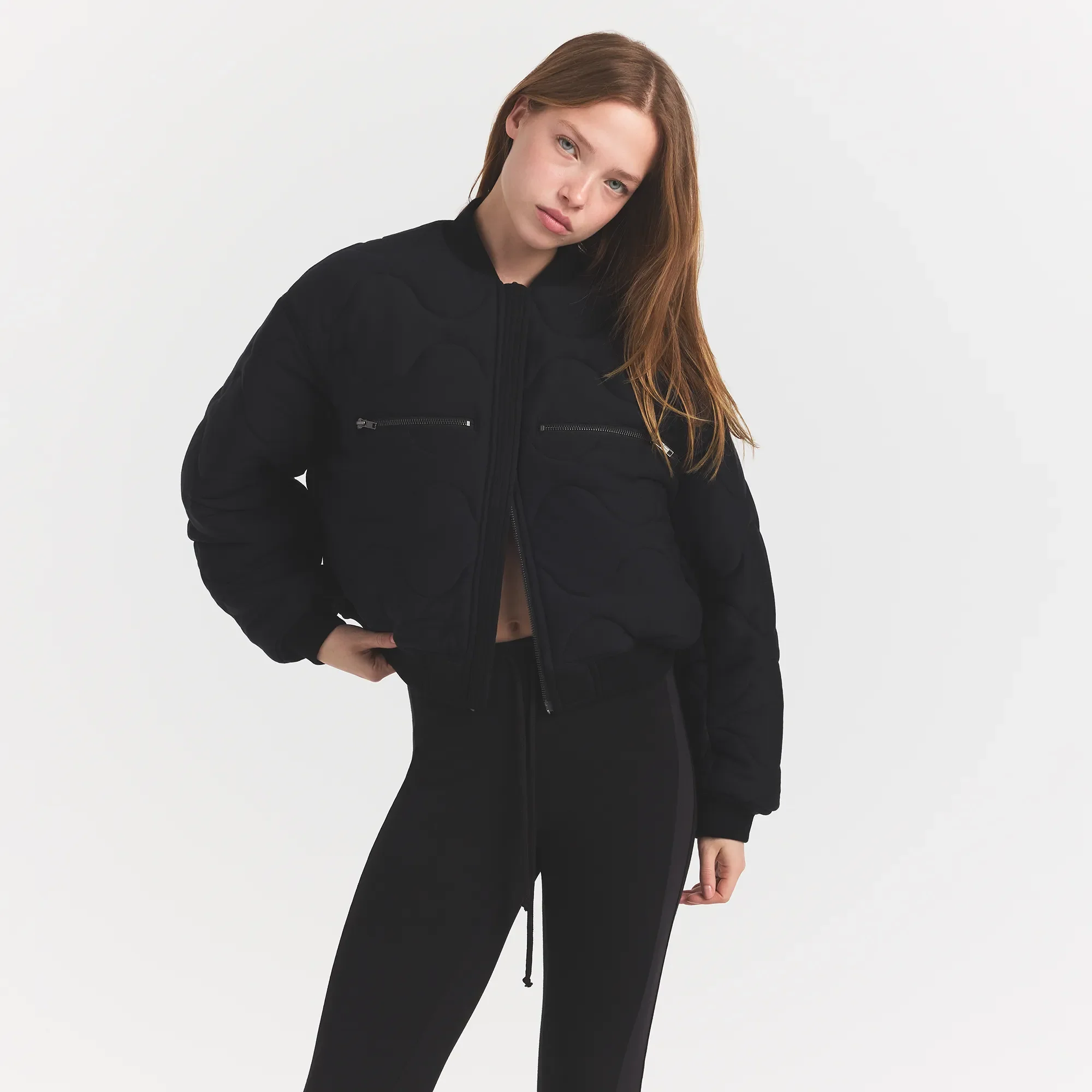 NEOPRENE OUTERWEAR REVERSIBLE BOMBER JACKET | OBSIDIAN - Image 4