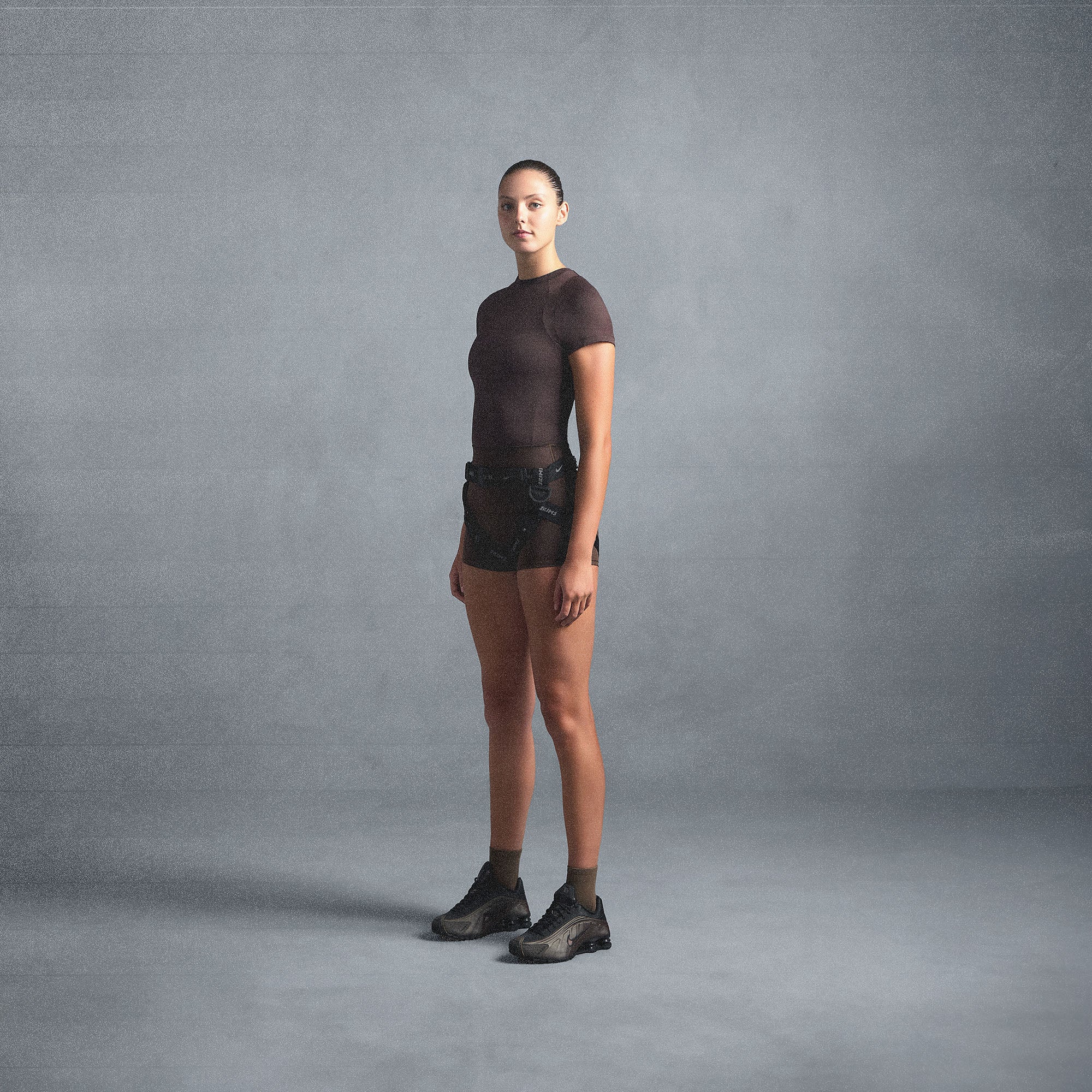 NikeSKIMS AIRY BABY TEE | DARK SEPIA - Image 7