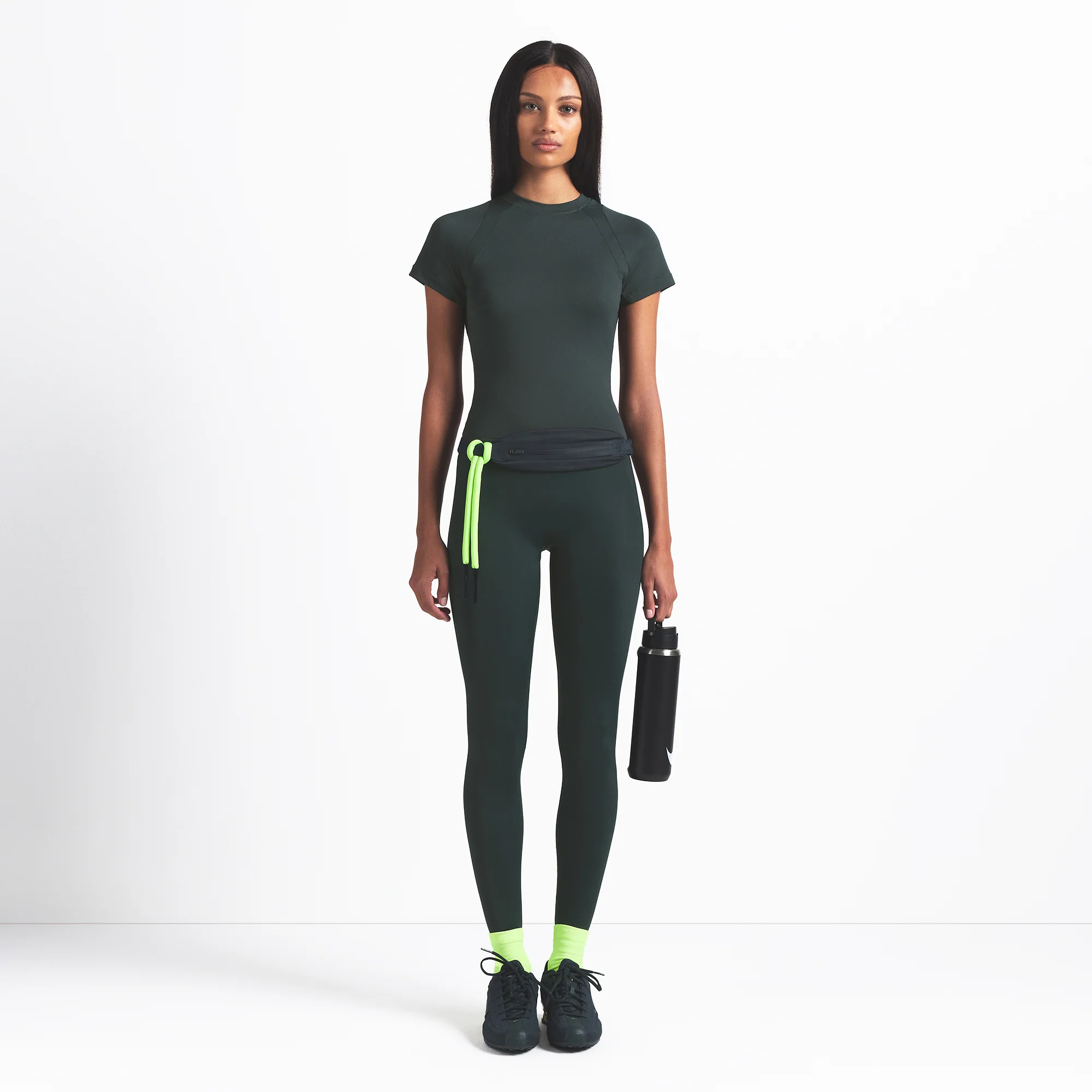 NikeSKIMS AIRY BABY TEE | DARK TEAL - Image 2