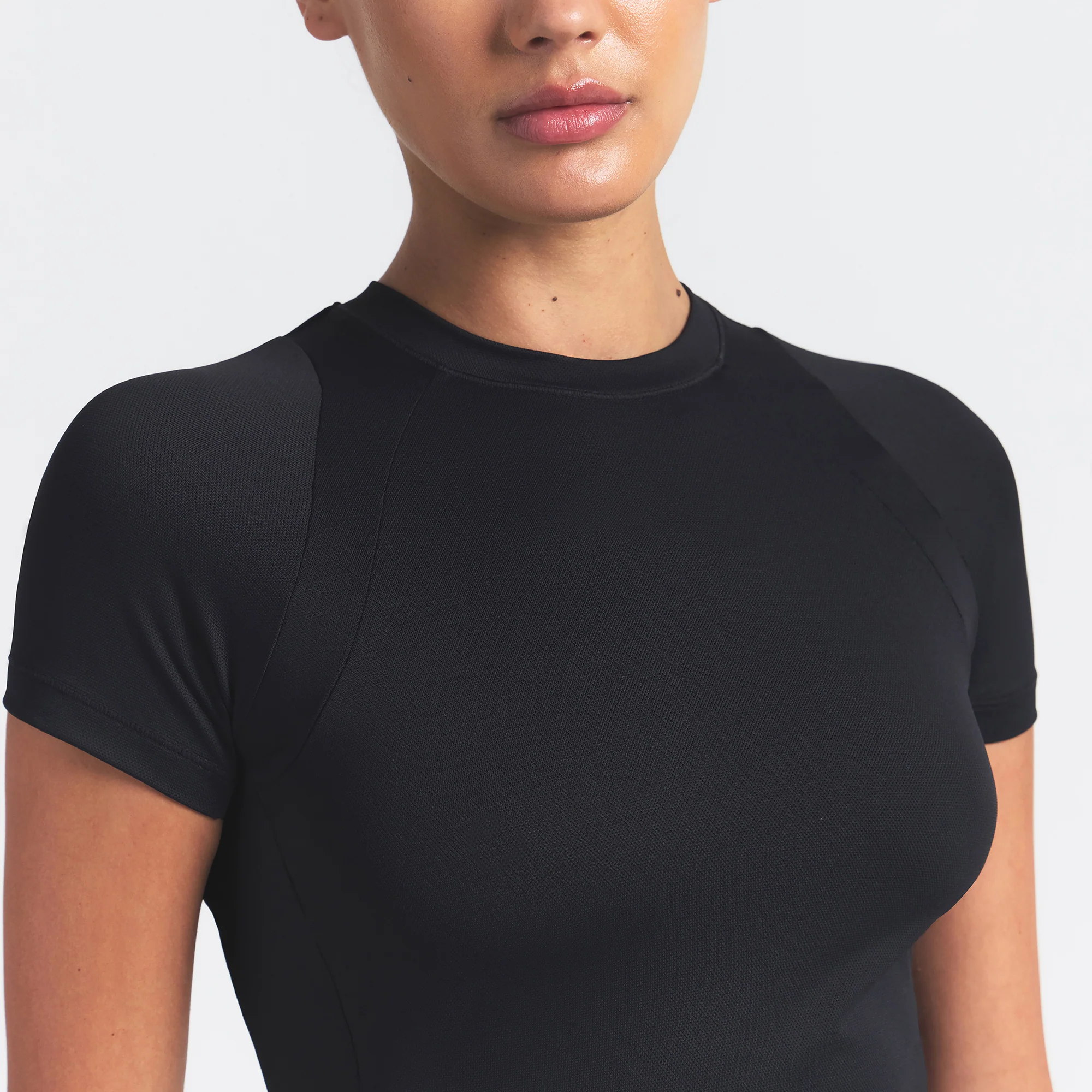 NikeSKIMS AIRY BABY TEE | OBSIDIAN - Image 5