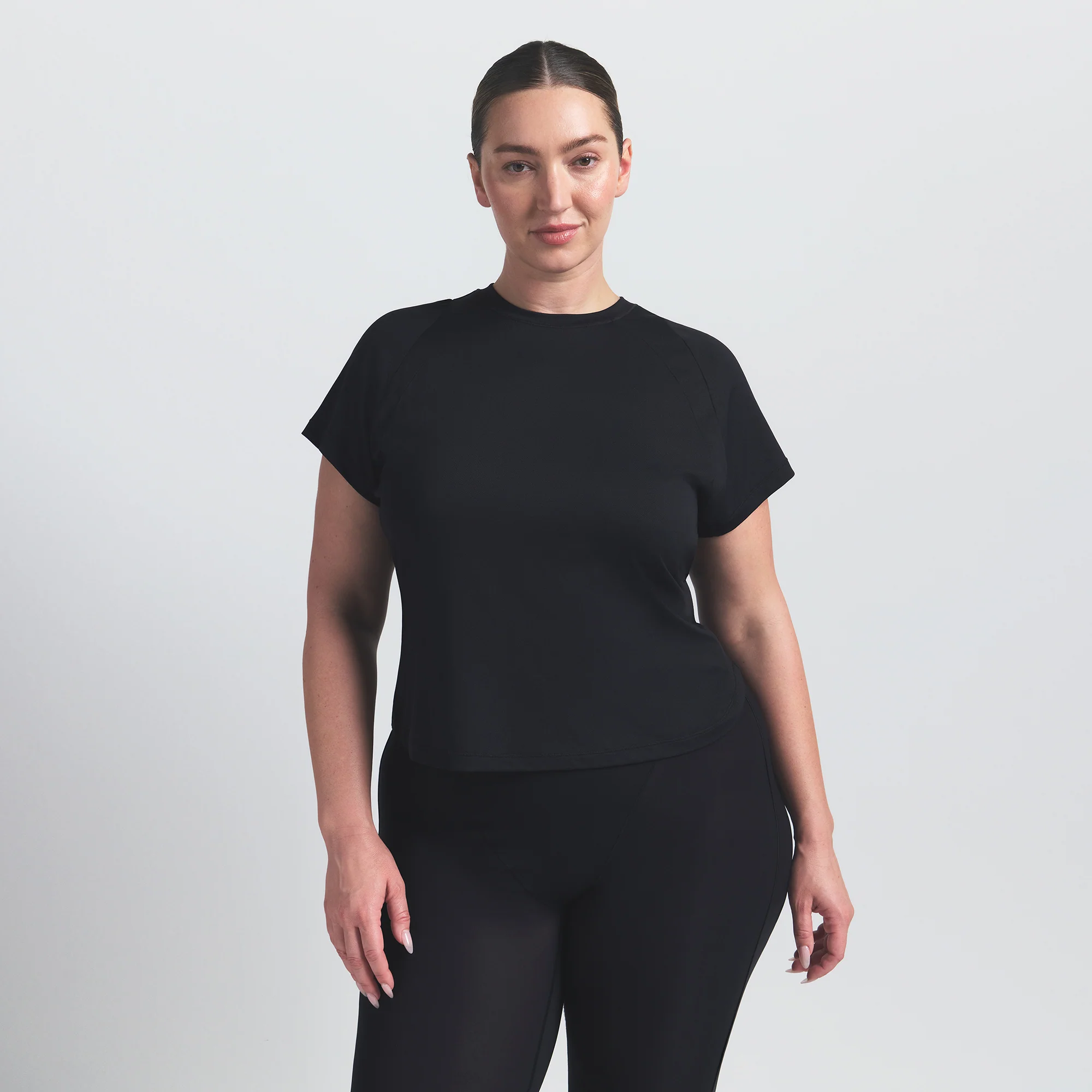 NikeSKIMS AIRY BABY TEE | OBSIDIAN - Image 7