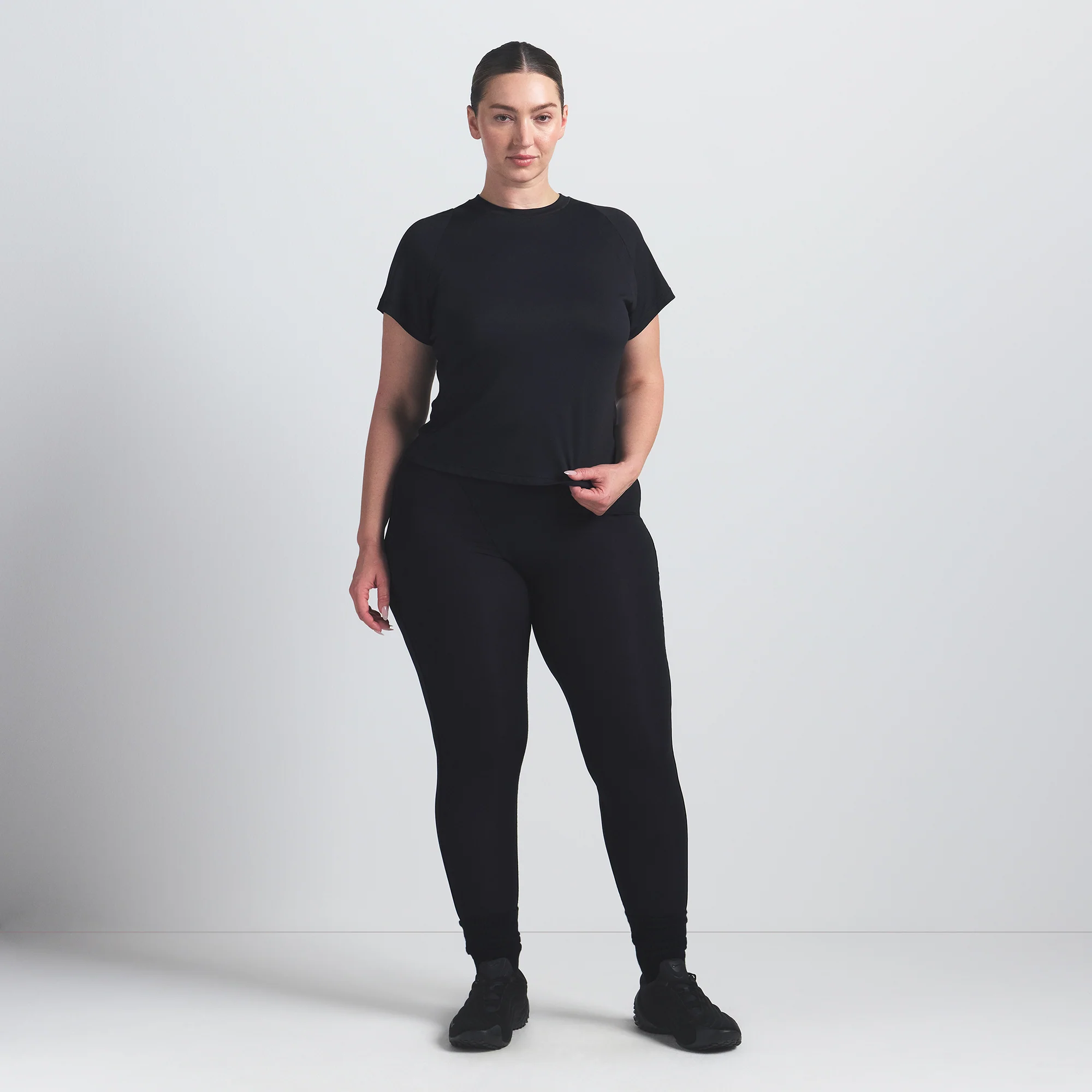NikeSKIMS AIRY BABY TEE | OBSIDIAN - Image 8