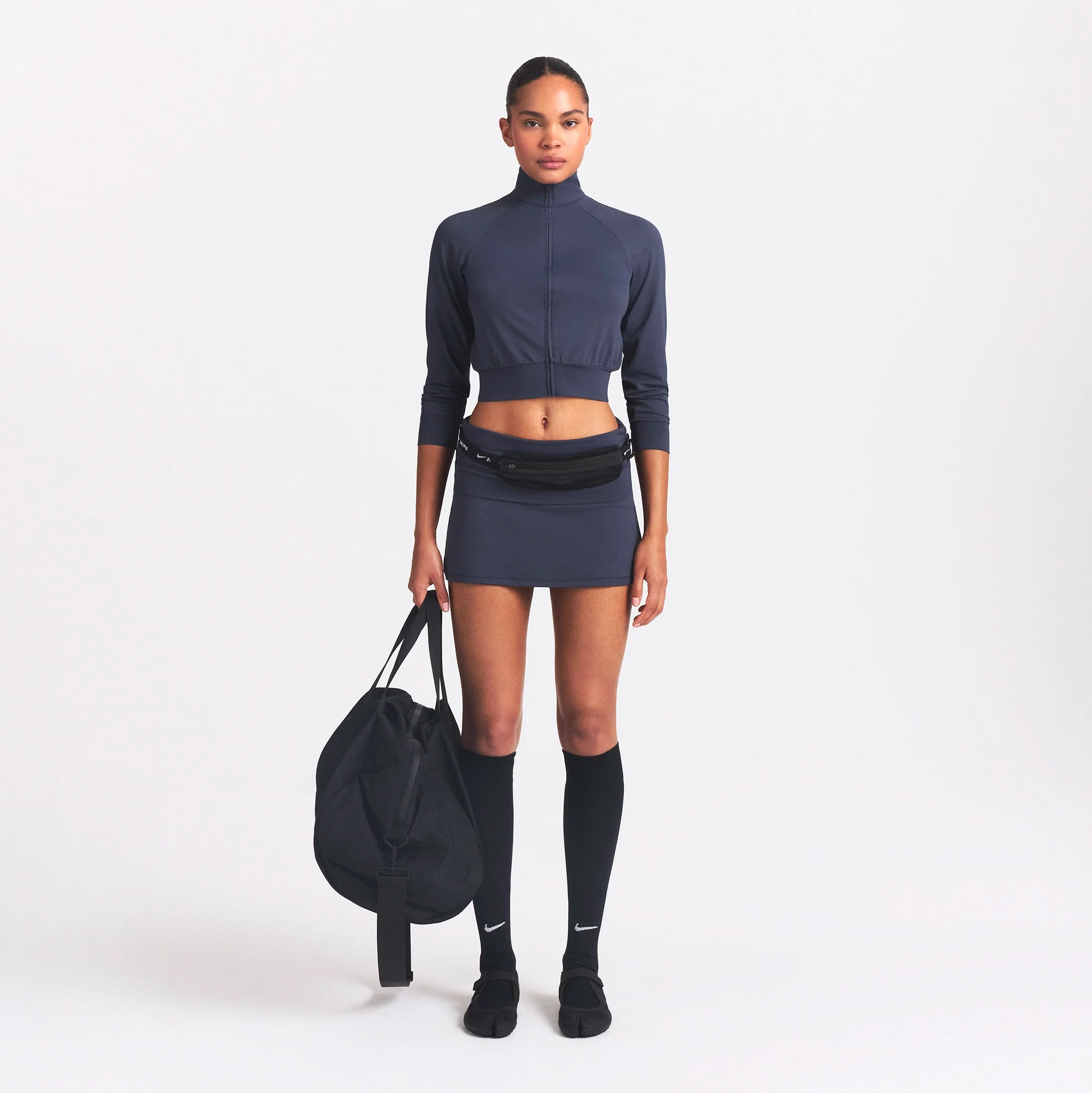 NikeSKIMS AIRY CROPPED TRACK JACKET | DEEP ROYAL - Image 2
