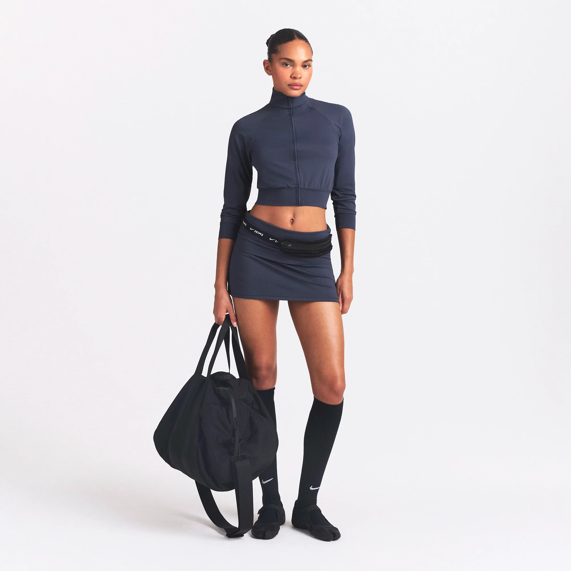 NikeSKIMS AIRY FOLDOVER SKORT | DEEP ROYAL - Image 2