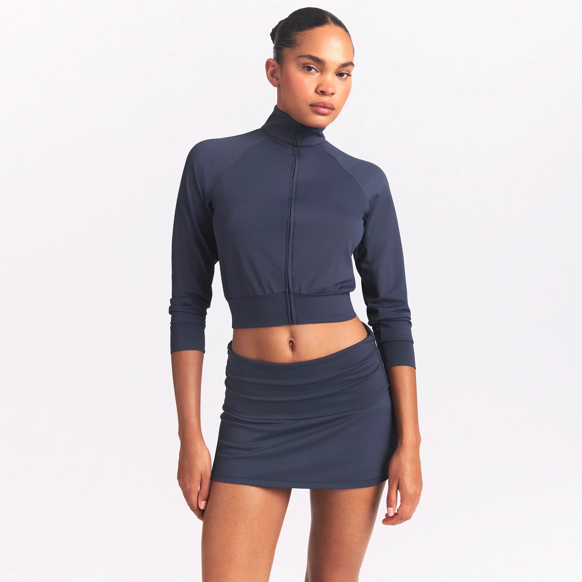 NikeSKIMS AIRY FOLDOVER SKORT | DEEP ROYAL - Image 3