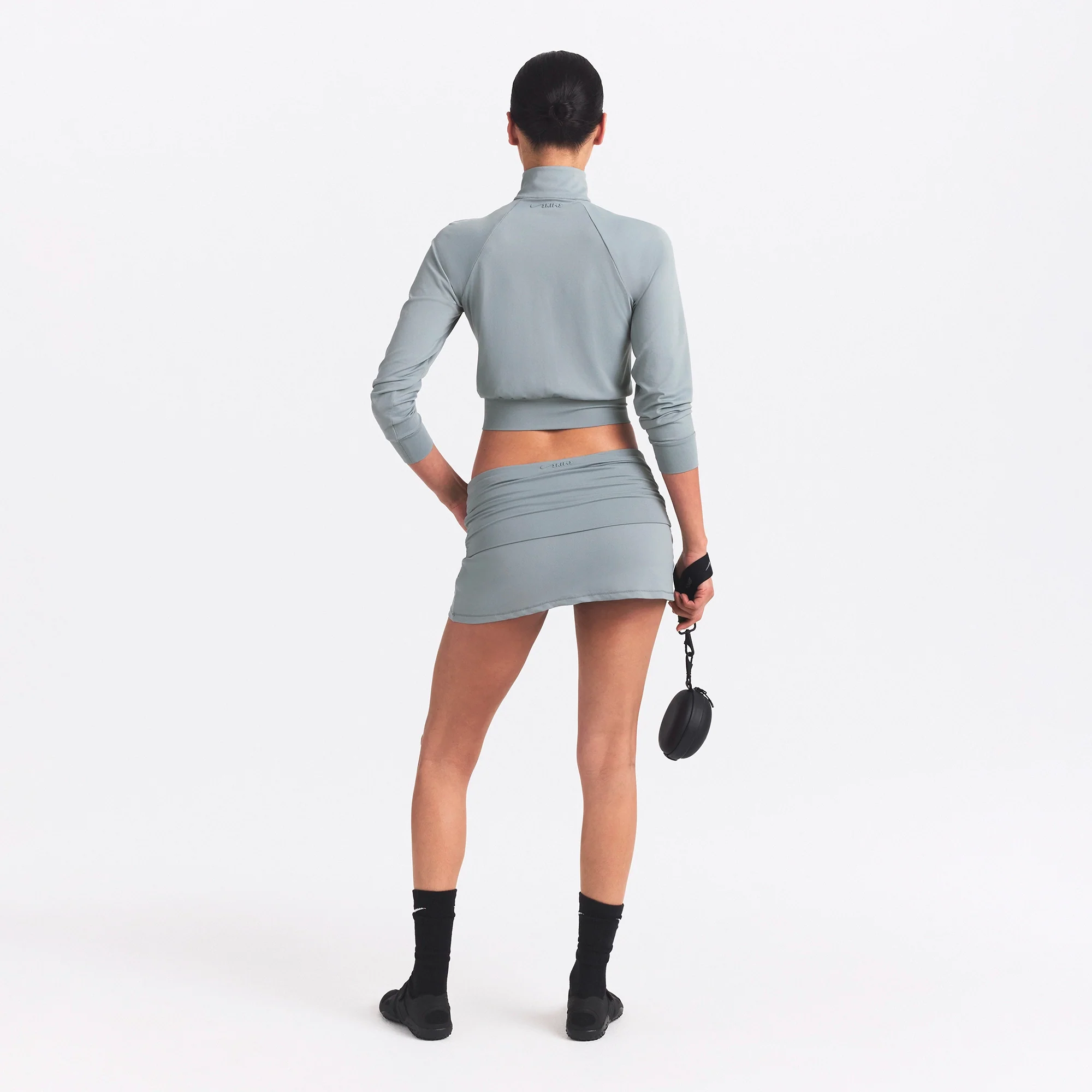 NikeSKIMS AIRY FOLDOVER SKORT | WASHED PACIFIC - Image 6