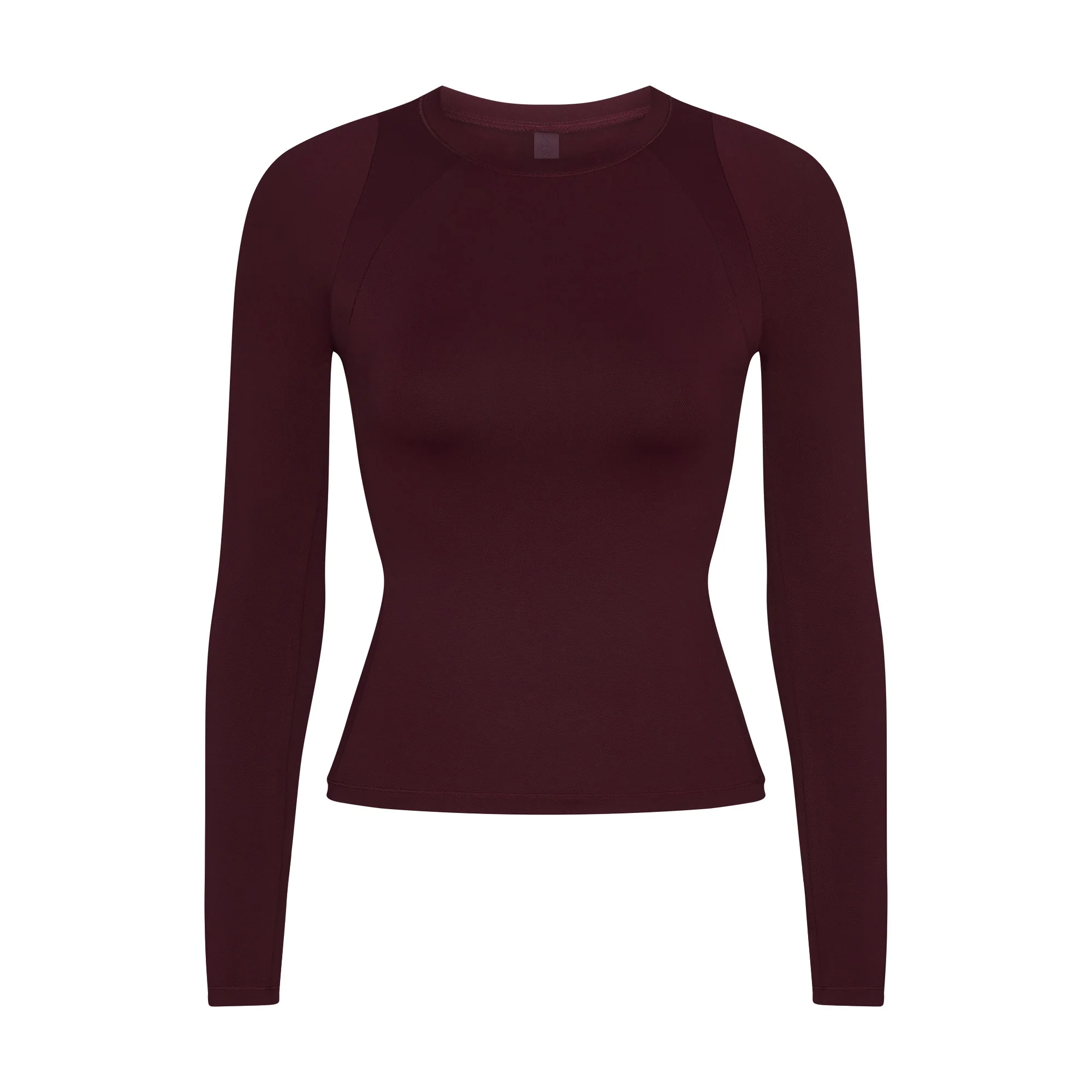 NikeSKIMS AIRY LONG SLEEVE CREW NECK TOP | CURRANT