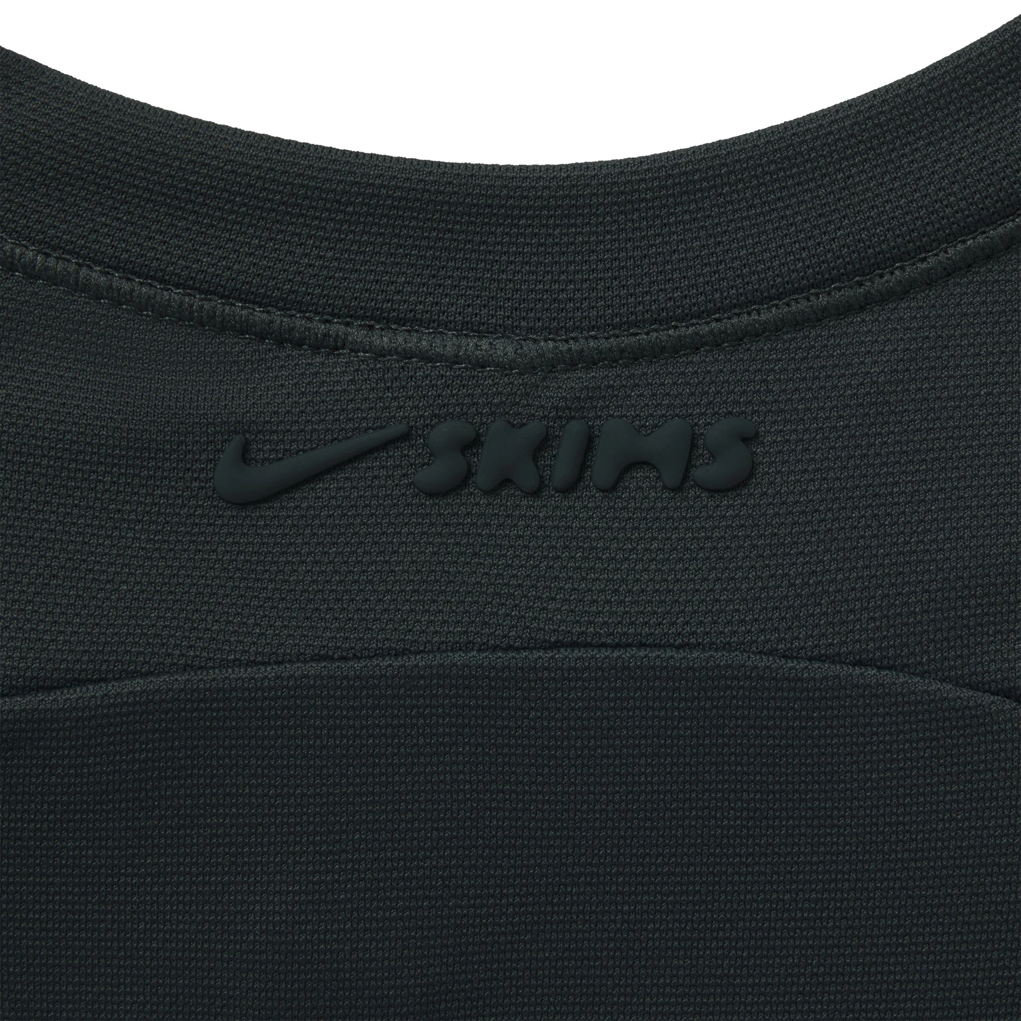 NikeSKIMS AIRY LONG SLEEVE CREW NECK TOP | DARK TEAL - Image 6