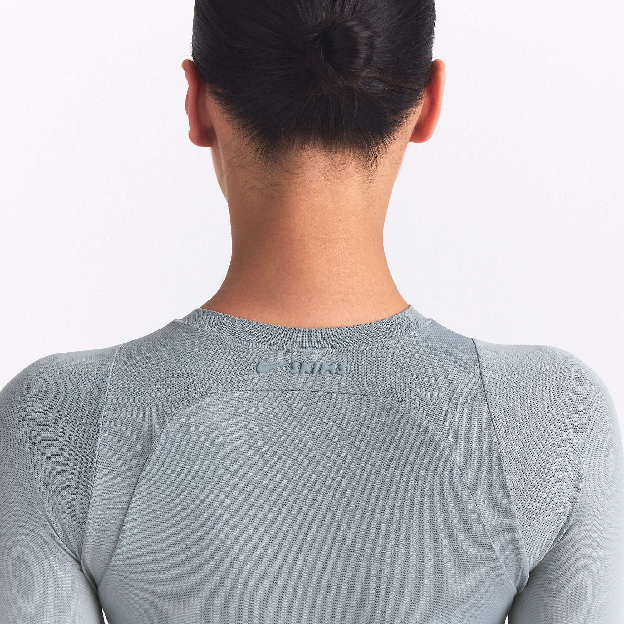 NikeSKIMS AIRY LONG SLEEVE ONE PIECE | WASHED PACIFIC - Image 4