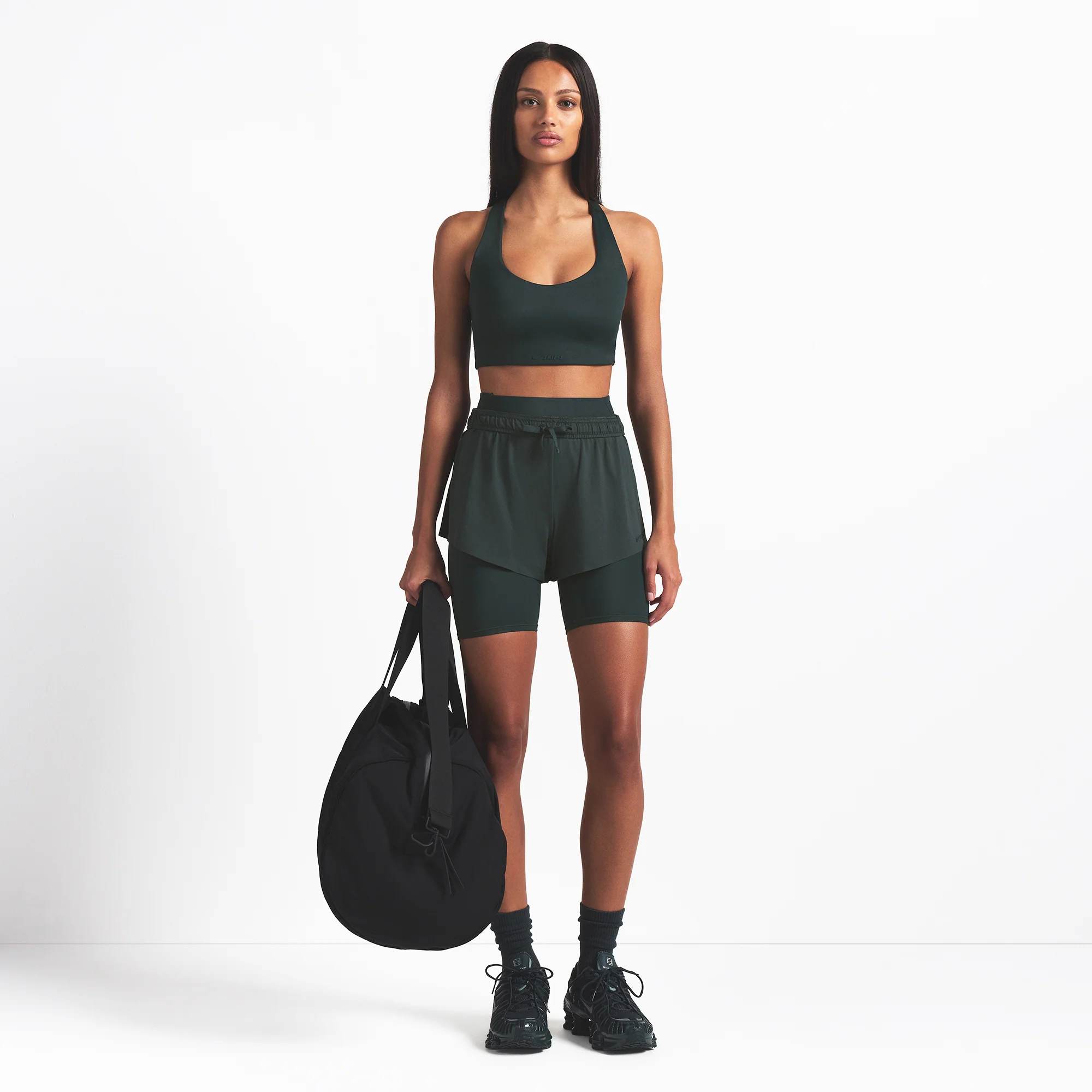 NikeSKIMS AIRY MINI SHORT | DARK TEAL - Image 2