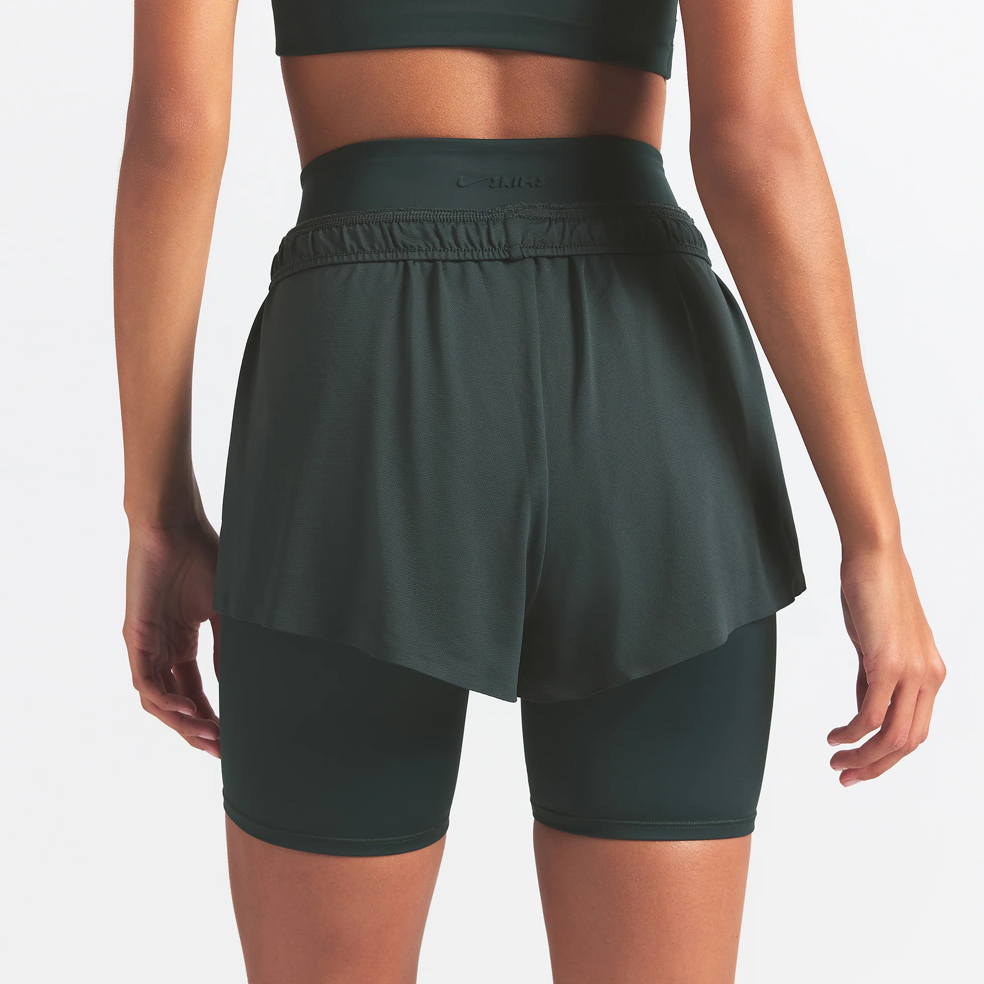 NikeSKIMS AIRY MINI SHORT | DARK TEAL - Image 3