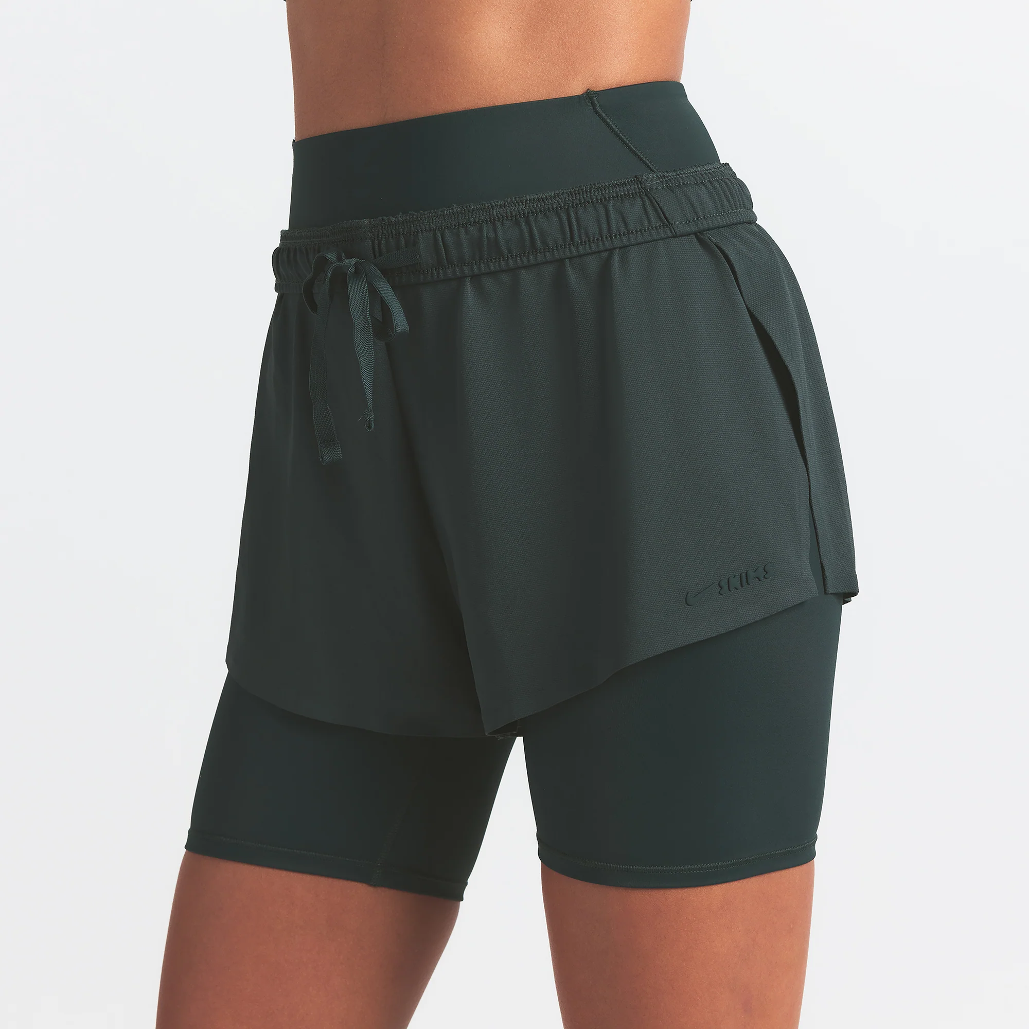 NikeSKIMS AIRY MINI SHORT | DARK TEAL - Image 4